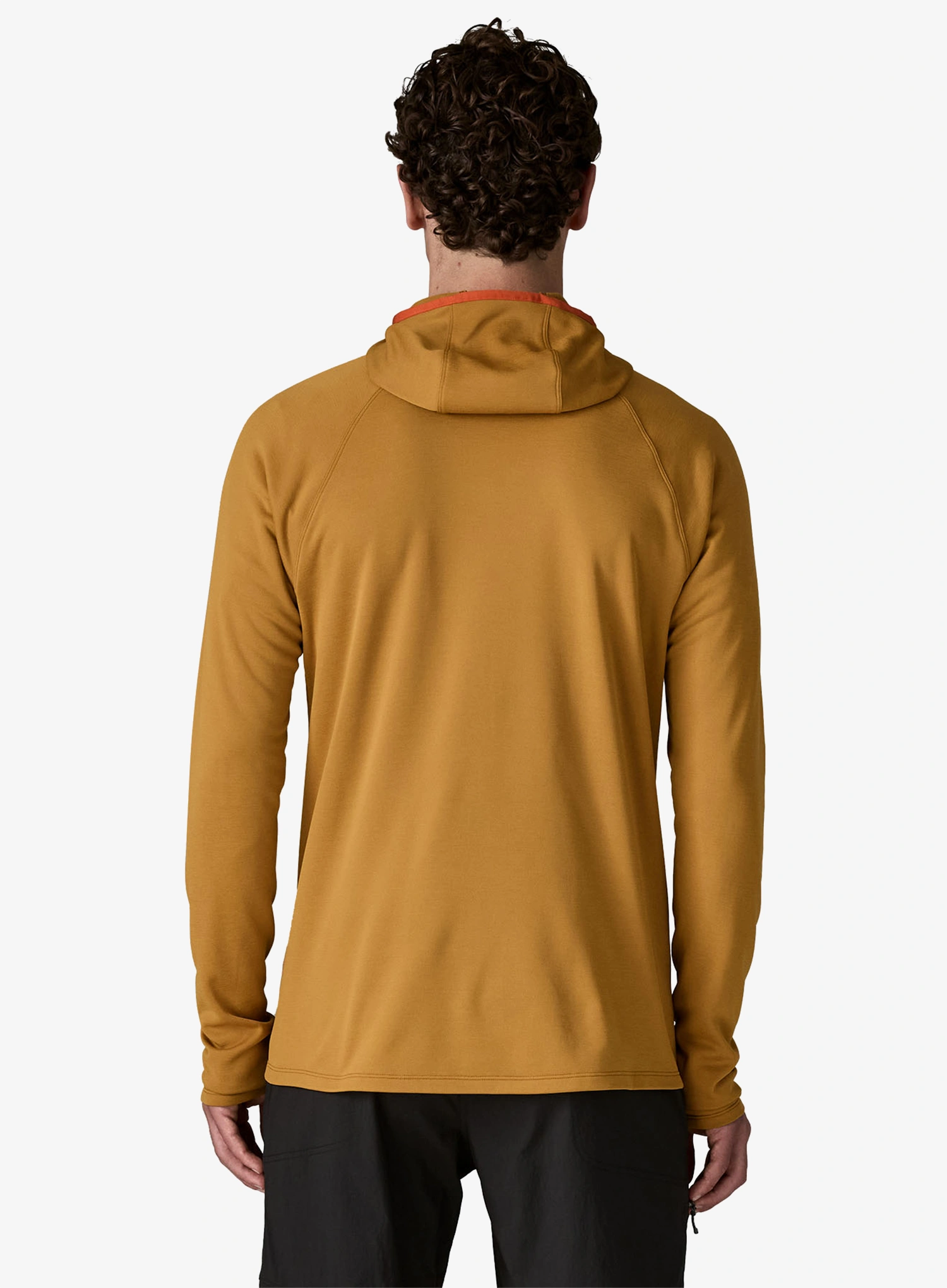 Džemperis su gobtuvu Patagonia R1 Ultralight Hoody - bobcat brown