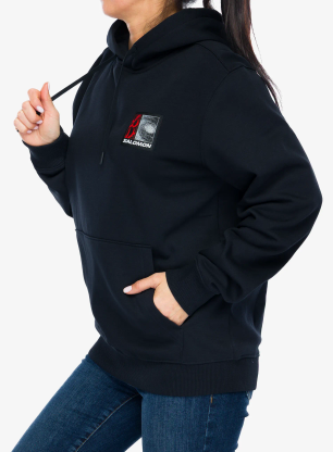 Džemperis su gobtuvu Salomon Freestyle Hoodie - deep black