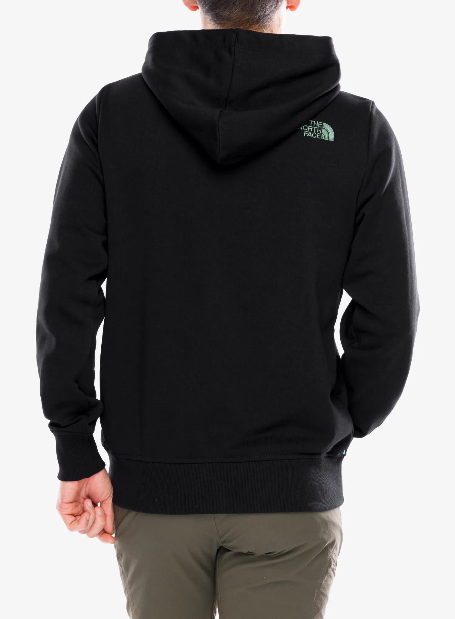Džemperis su gobtuvu The North Face Drew Peak Light Hoodie - tnf black/duck green