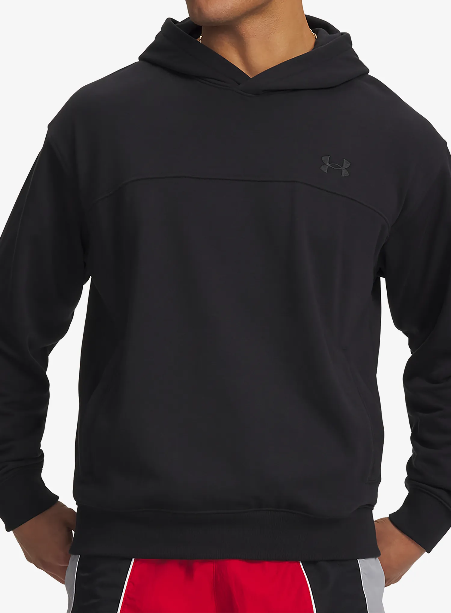Džemperis su gobtuvu Under Armour Rival LW Hoodie - black/black
