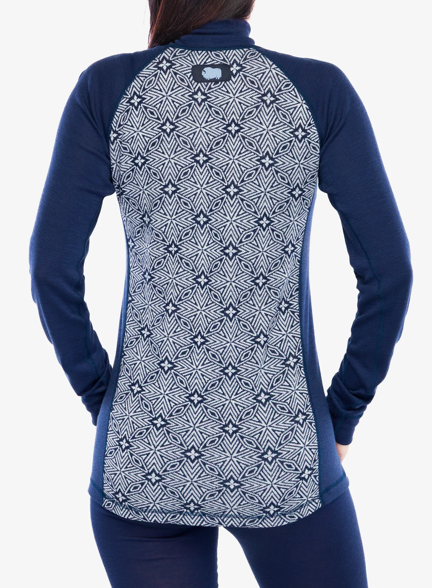 Moteriškas džemperis su užtrauktuku Dovre 100% Merino Wool - blue