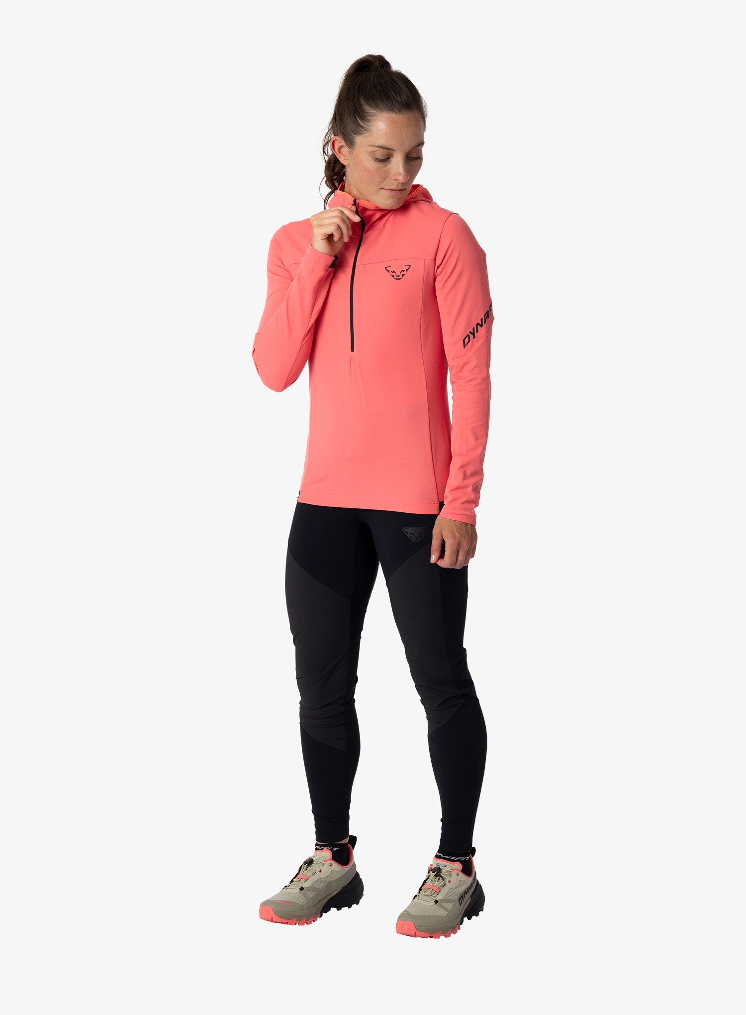 Moteriškas džemperis su užtrauktuku Dynafit Traverse Thermal 1/2 Zip - cabana