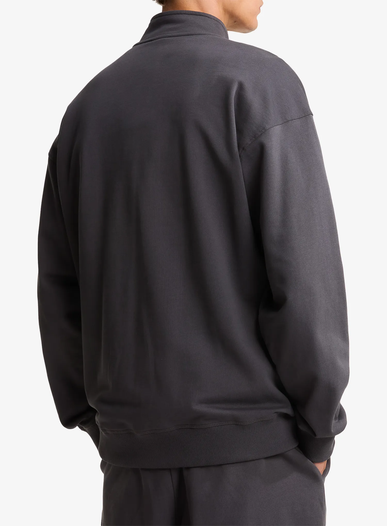 Džemperis su užtrauktuku The North Face Essential Light Relaxed 1/4 Zip Crew - anthracite grey
