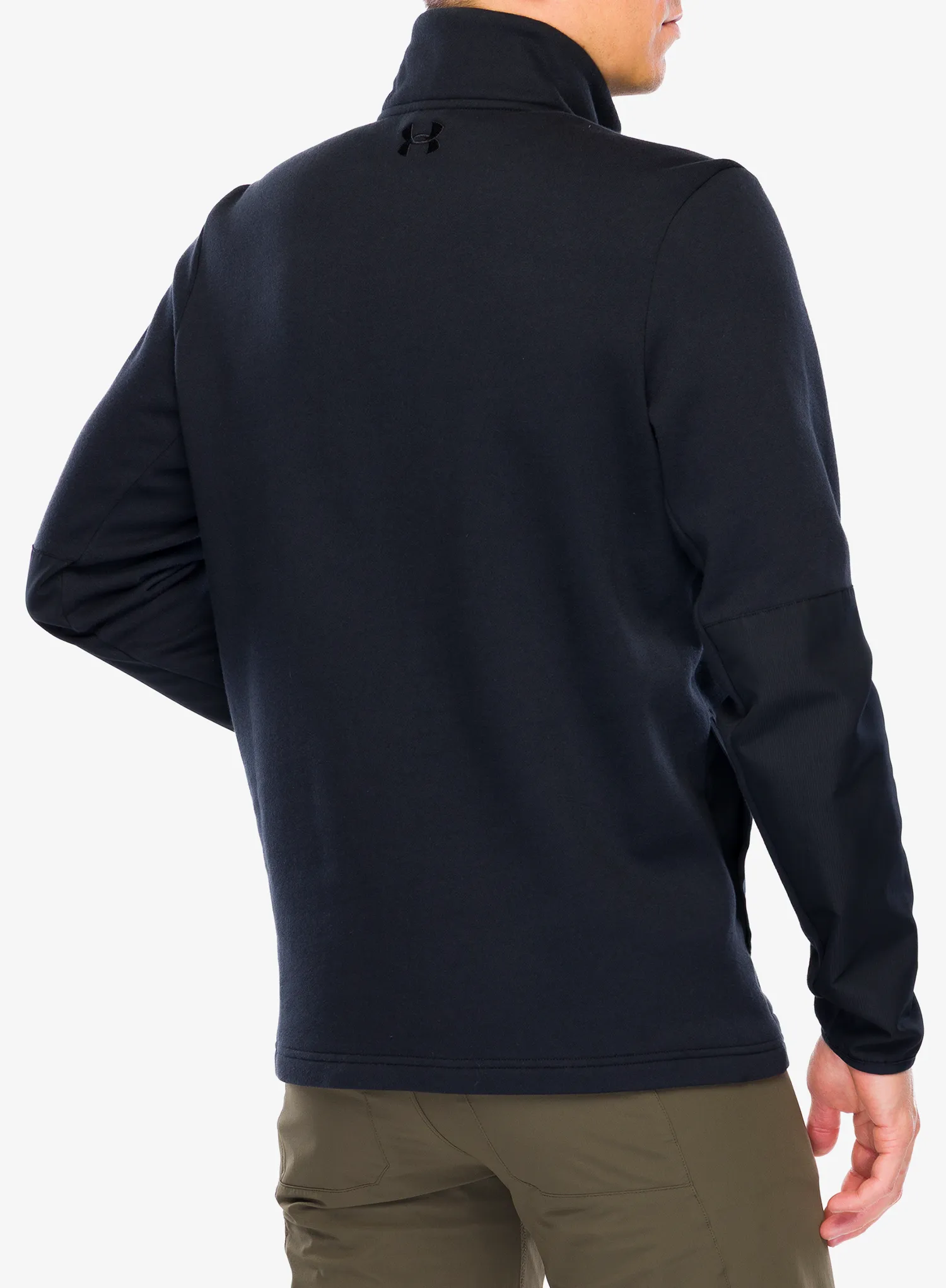 Džemperis su užtrauktuku Under Armour Tac Rival Job Fleece - black/black/black