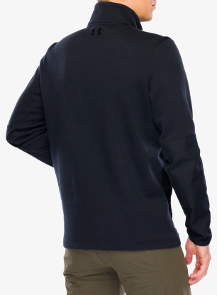 Džemperis su užtrauktuku Under Armour Tac Rival Job Fleece - black/black/black