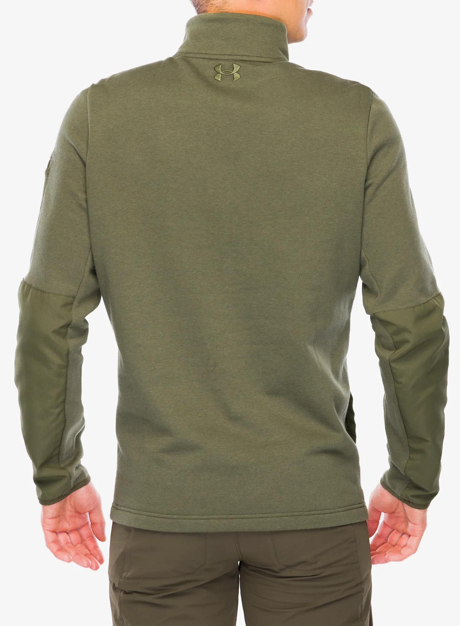 Džemperis su užtrauktuku Under Armour Tac Rival Job Fleece - marine green/marine green