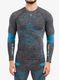 Termoaktyvus džemperis X-Bionic Energy Accumulator 4.0 Shirt - dark grey melange/blue