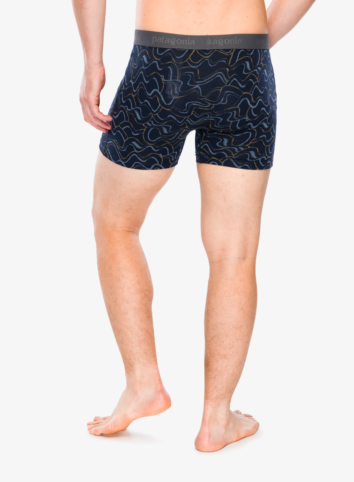 Termoaktyvūs šortukai Patagonia Essential Boxer Briefs - 3 in - small currents/pitch blue