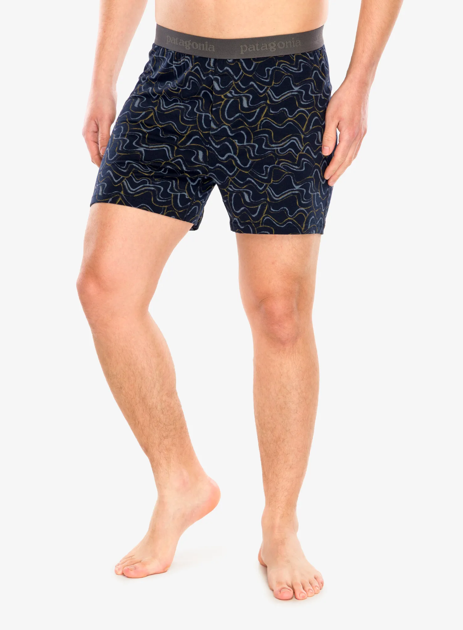 Termoaktyvūs šortukai Patagonia Essential Boxers - small currents/pitch blue