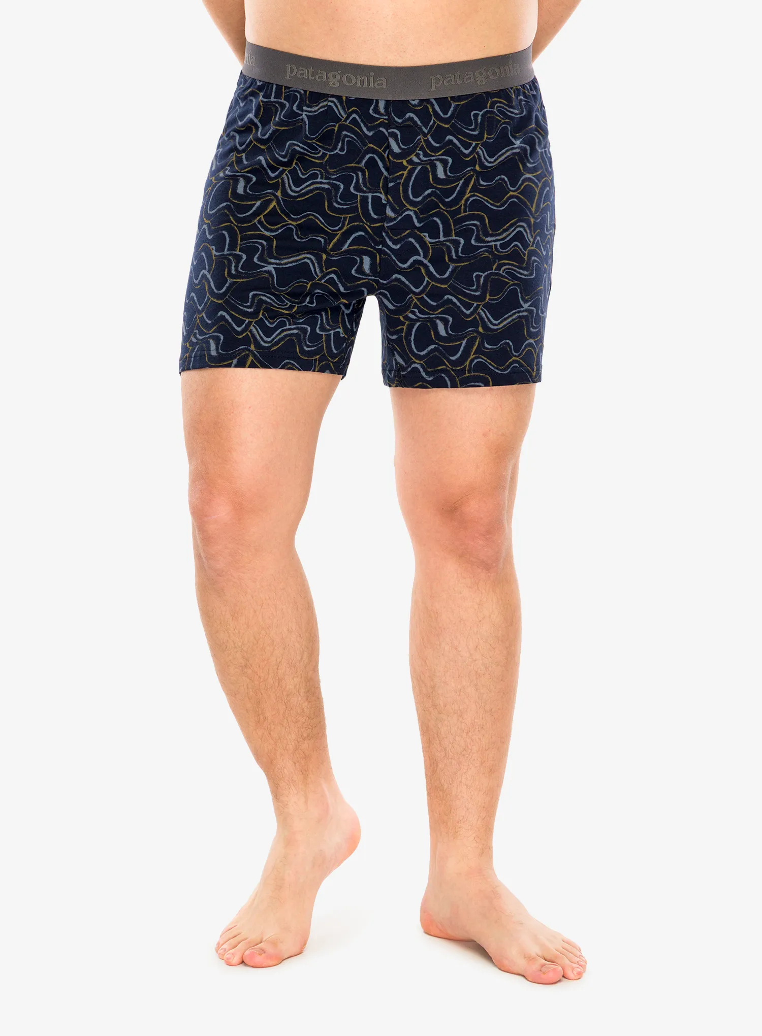 Termoaktyvūs šortukai Patagonia Essential Boxers - small currents/pitch blue