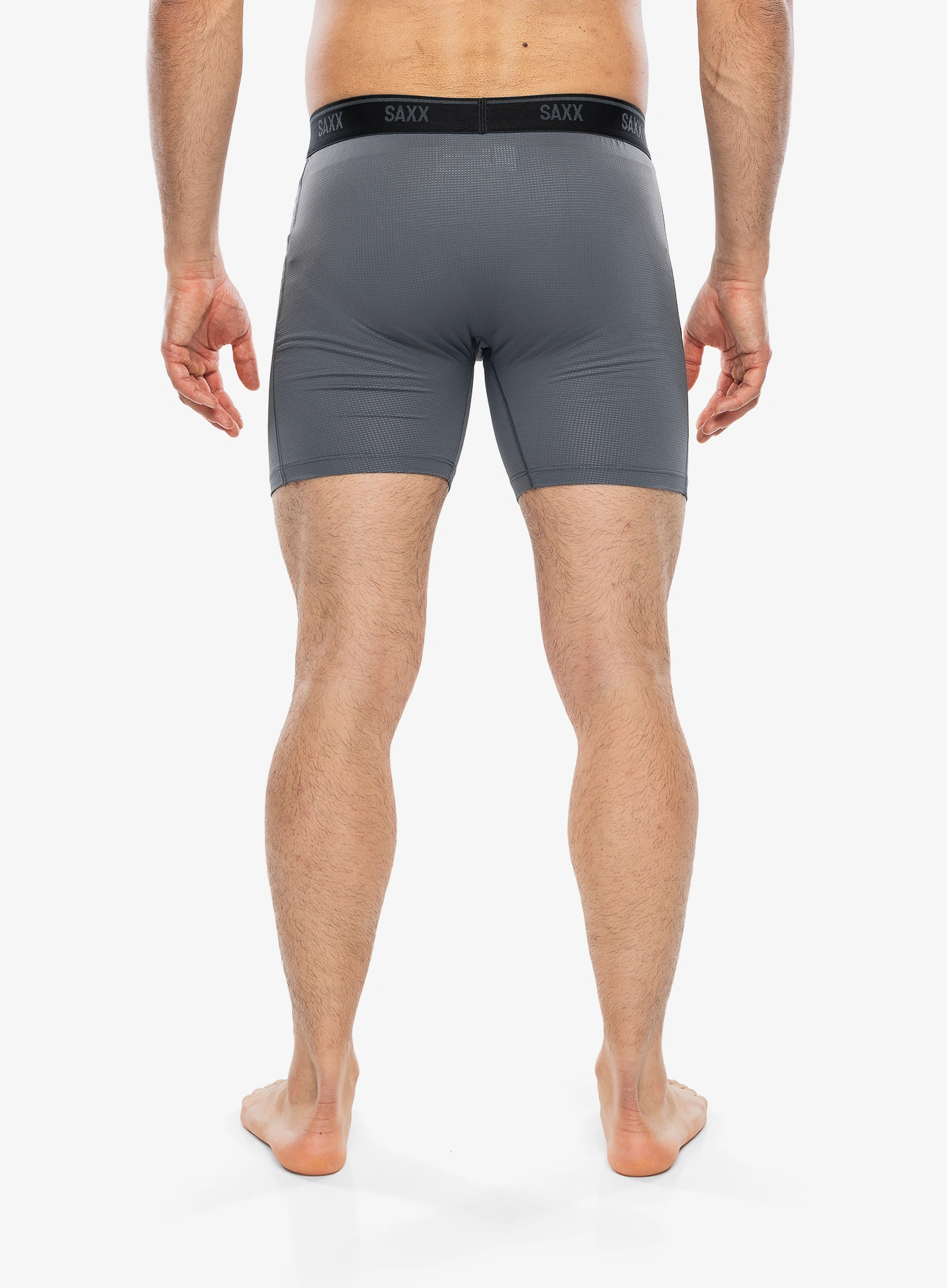 Termoaktyvūs šortukai Saxx Quest Quick-Dry Mesh Boxer Brief Fly - turbulence