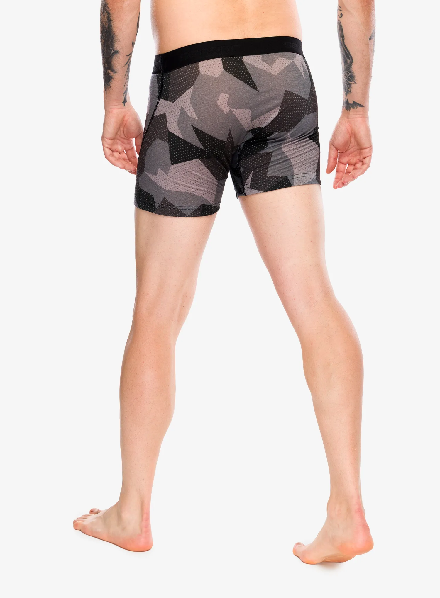 Termoaktyvūs šortukai Sensor Merino Impress Boxers - black/camo