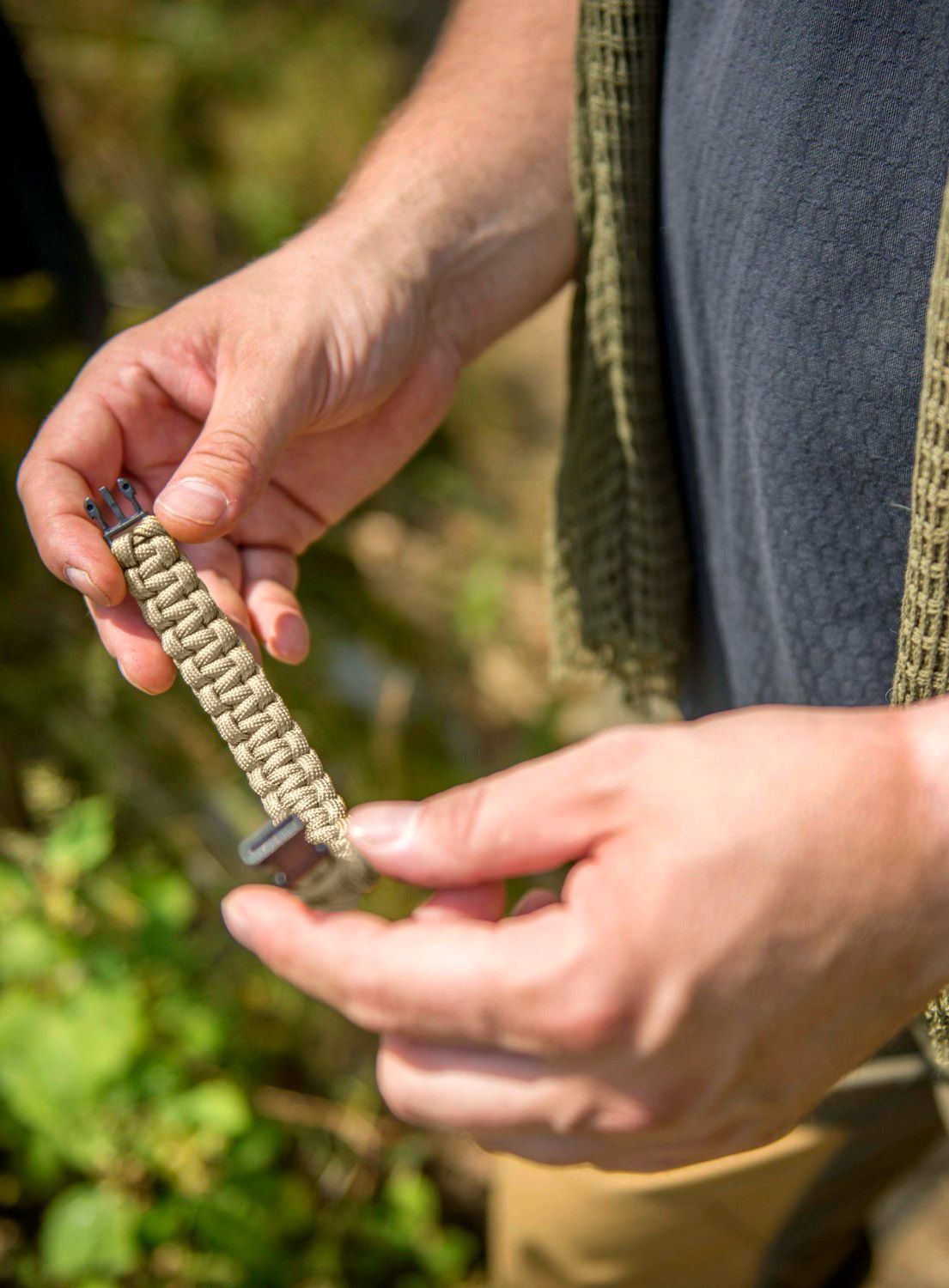 Apyrankė Helikon-Tex Survival Bracelet - Paracord - coyote