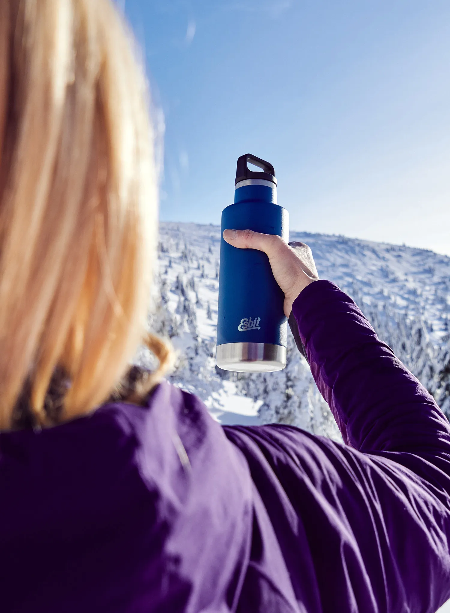 Butelis Esbit Sculptor Insulated Bottle 750ml - polar blue