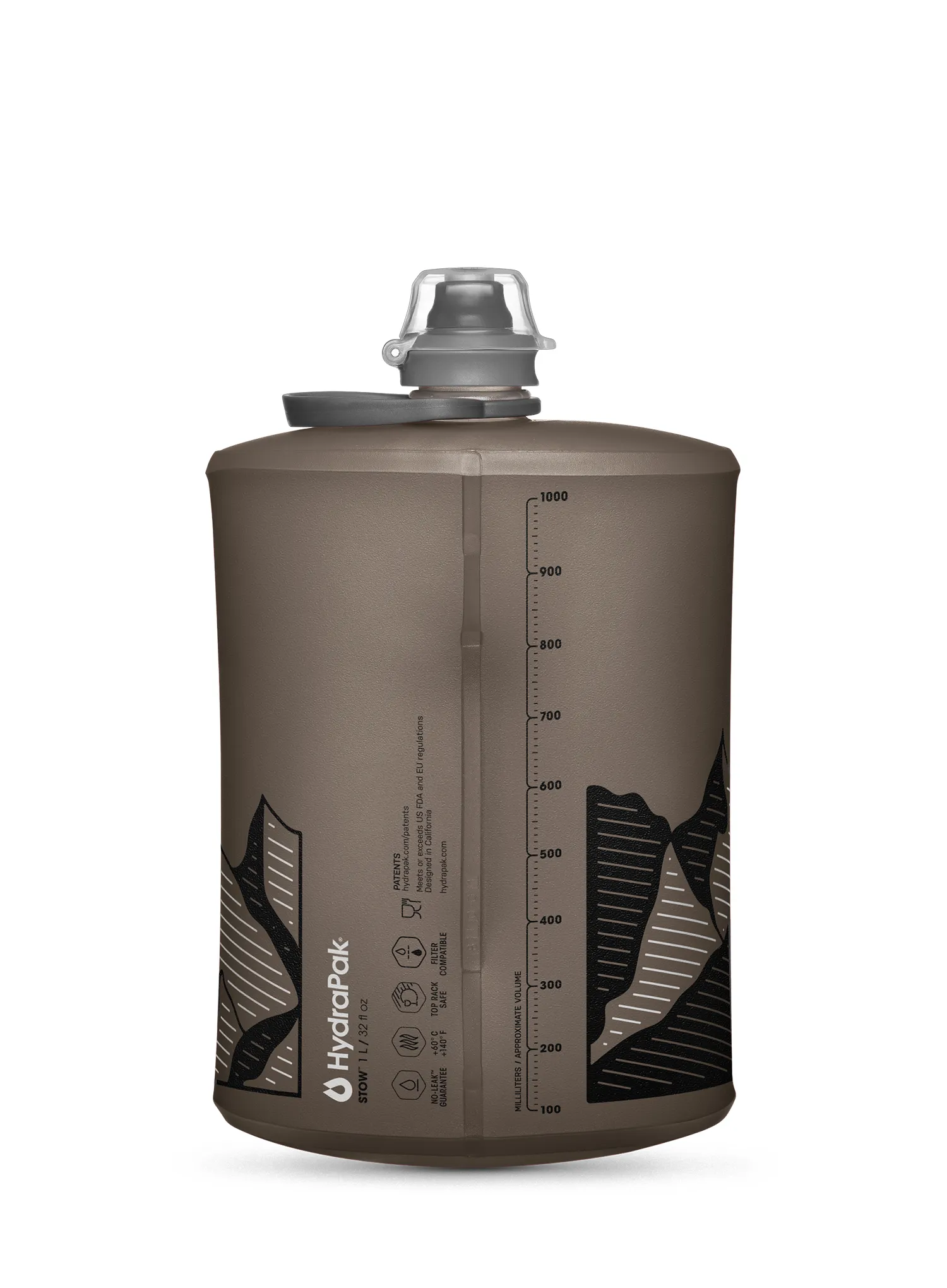 Butelis HydraPak Stow 1 L - mammoth grey