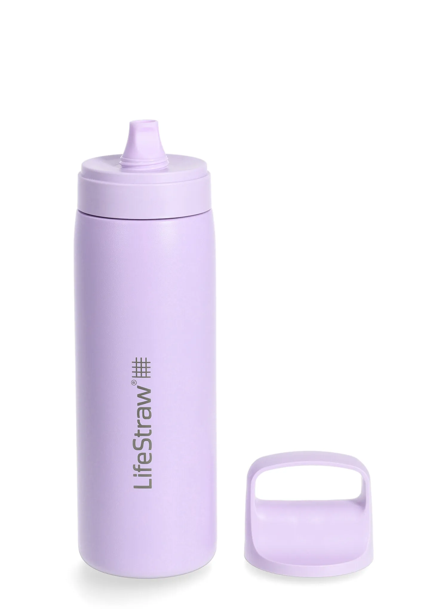 Butelis Lifestraw Go 2.0 Stainless Steel Water Filter Bottle 18 oz (532 ml) - purple