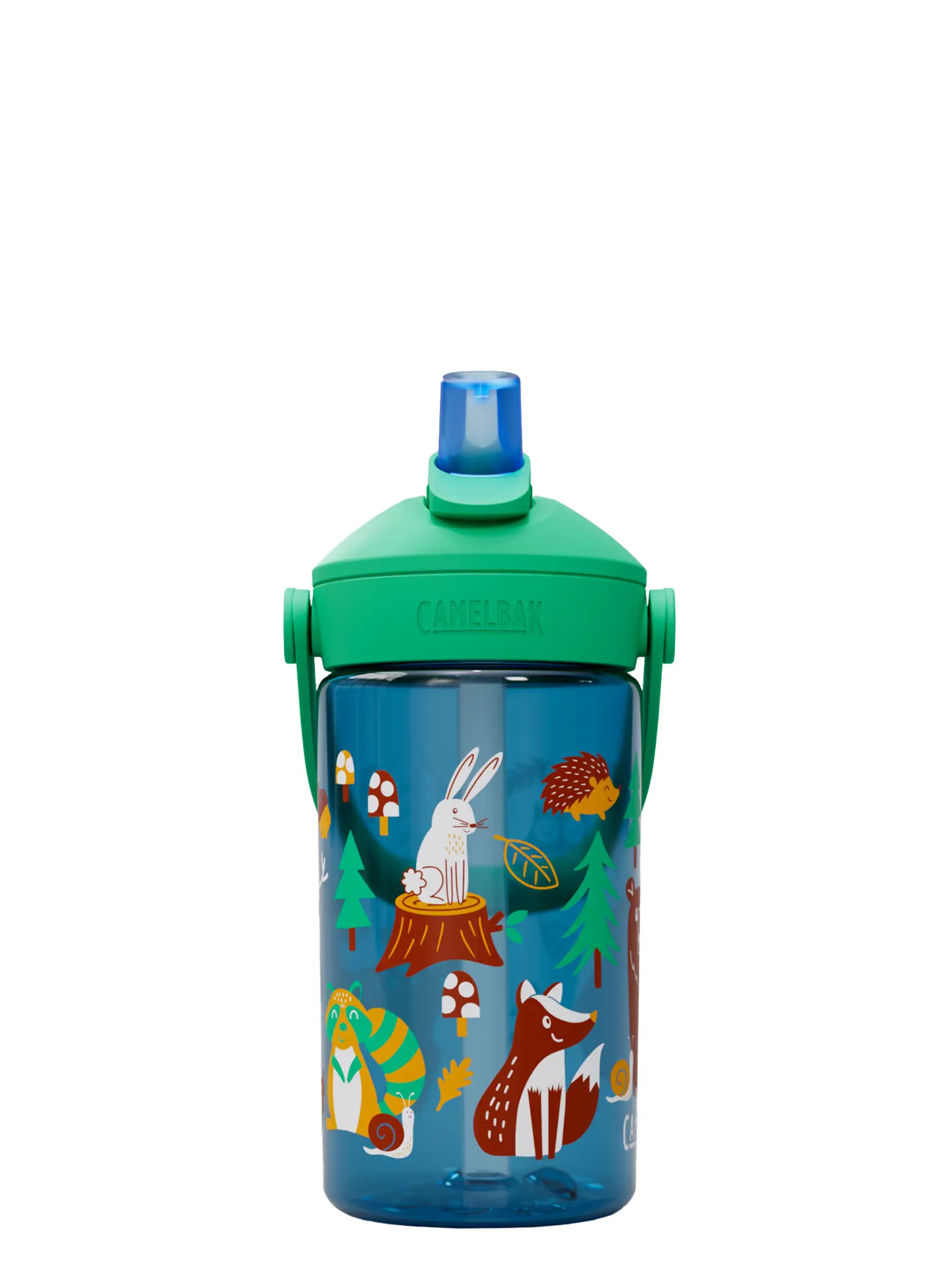 Vaikiškas vandens buteliukas CamelBak Thrive Flip Straw Kids 400ml - friendly forest