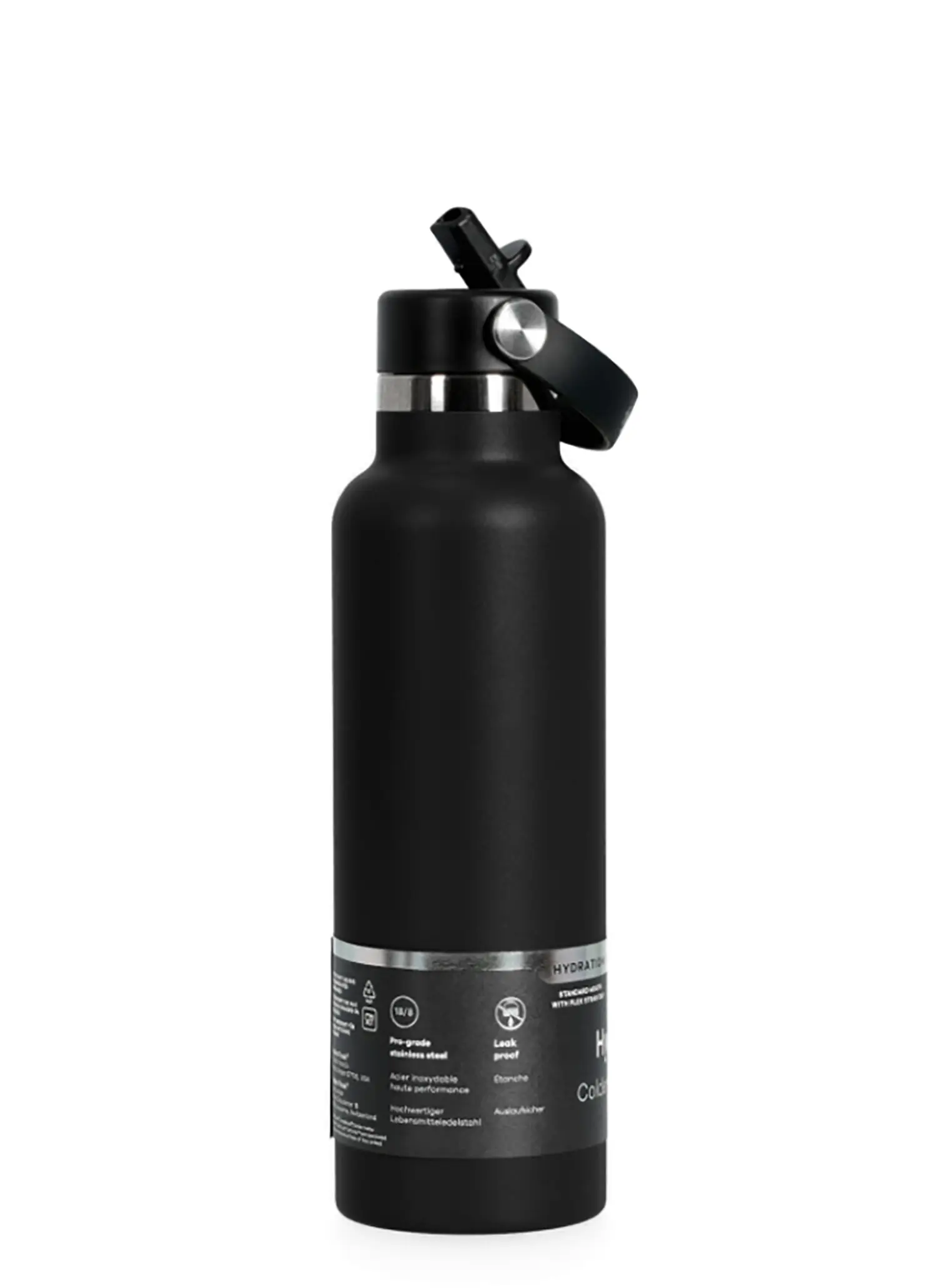 Termo butelis Hydro Flask 21 oz Standard Flex Straw Cap (621 ml) - black