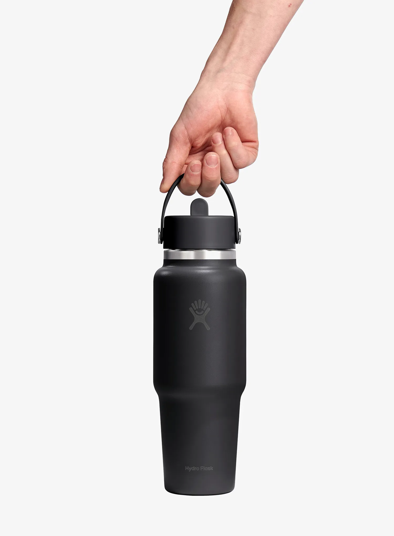 Termo butelis Hydro Flask 32 Oz Wide Flex Straw Travel Bottle (946 ml) - black