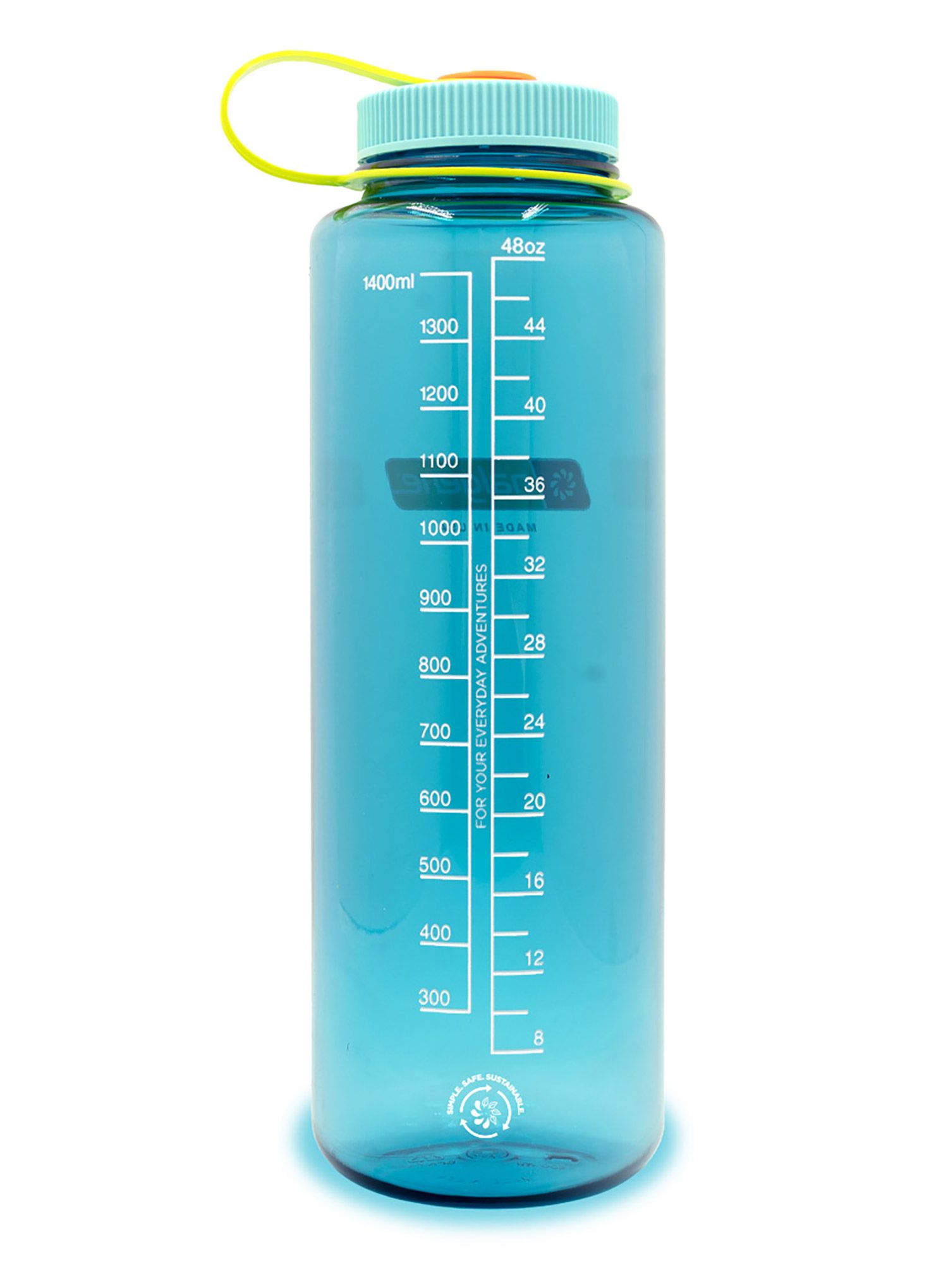 Butelis vandeniui Nalgene Silo Sustain Wide Mouth 48 oz (1420 ml) - cerulean