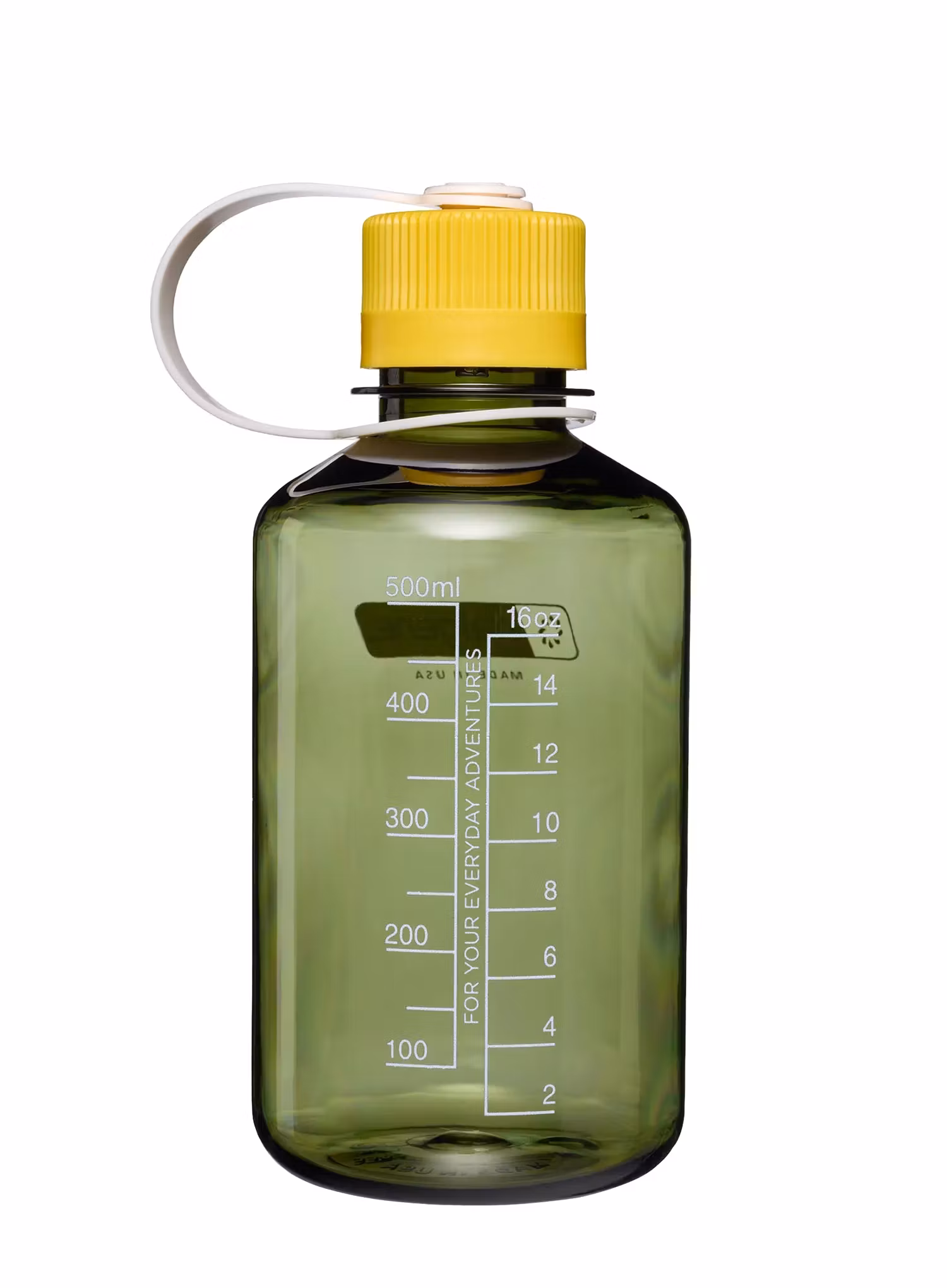 Butelis Nalgene 16 oz Narrow Mouth Thrill and Motion (473 ml) - oil green with freesia