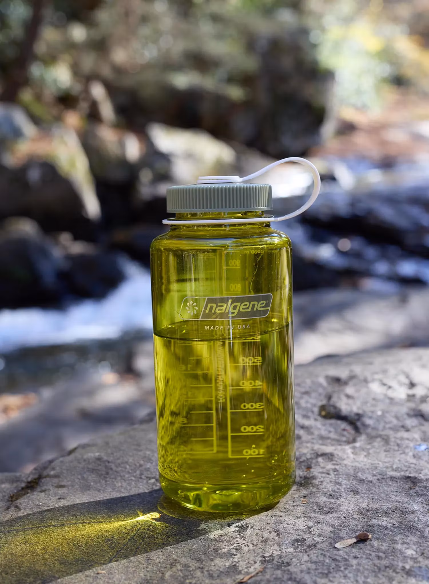 Butelis Nalgene 32 oz Wide Mouth Thrill and Motion (946 ml) - endive with oil green