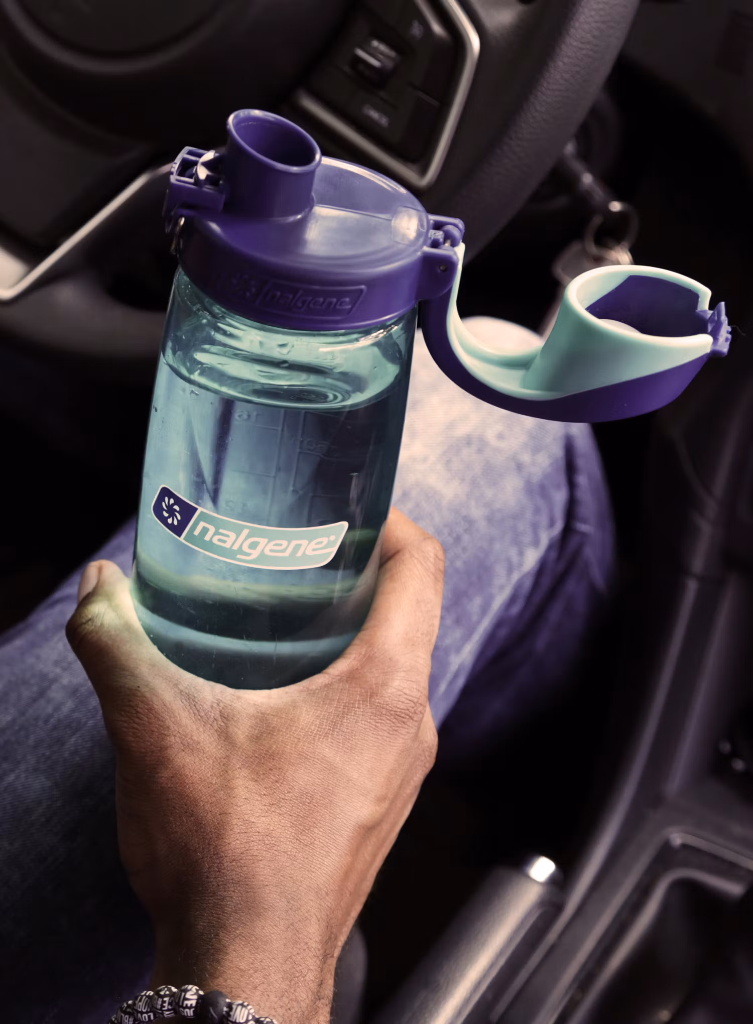 Butelis Nalgene On The Fly 24 oz (710 ml) - blue aqua
