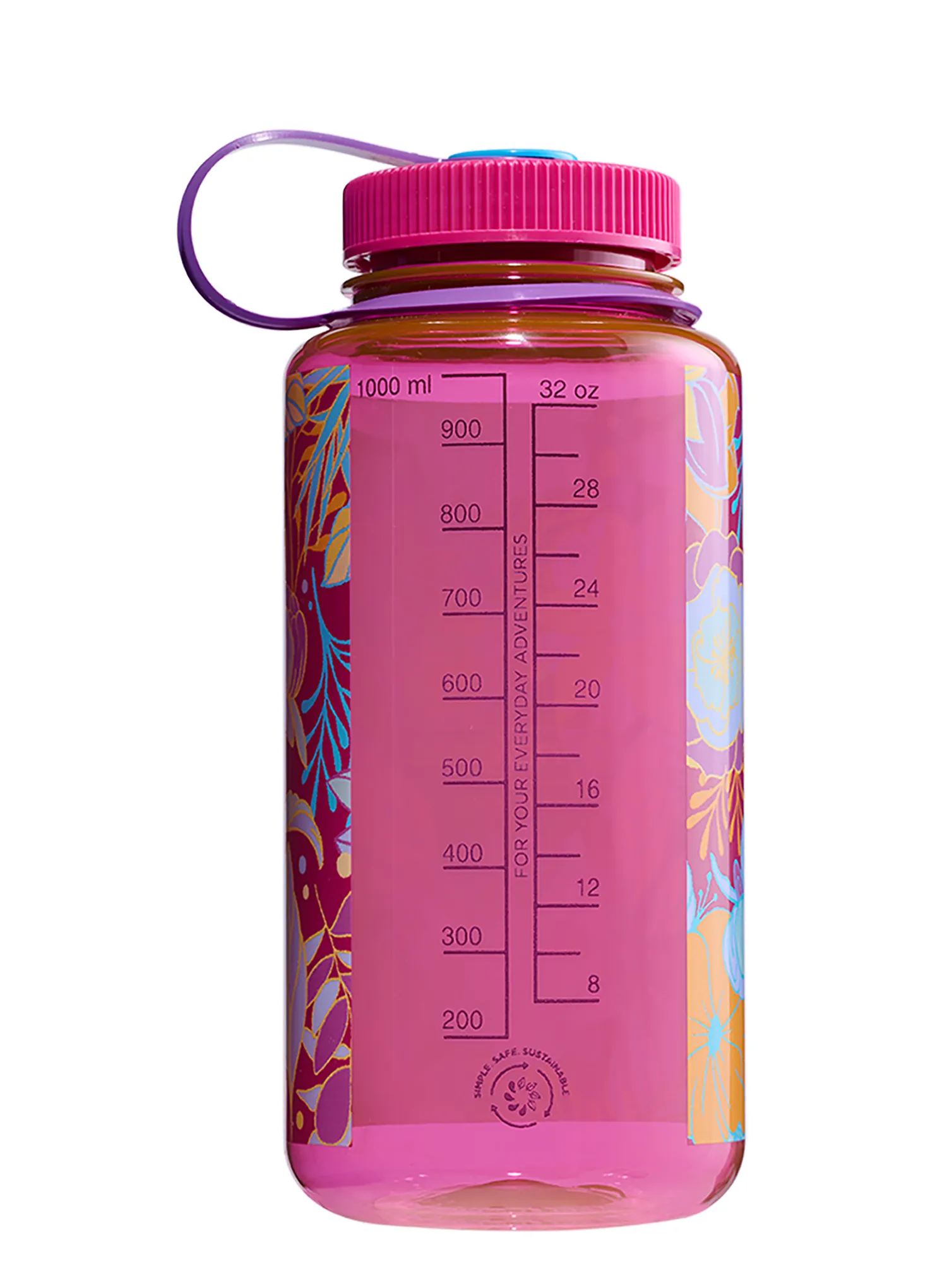 Butelis Nalgene Sustain Wide Mouth 32 oz (946 ml) - florals