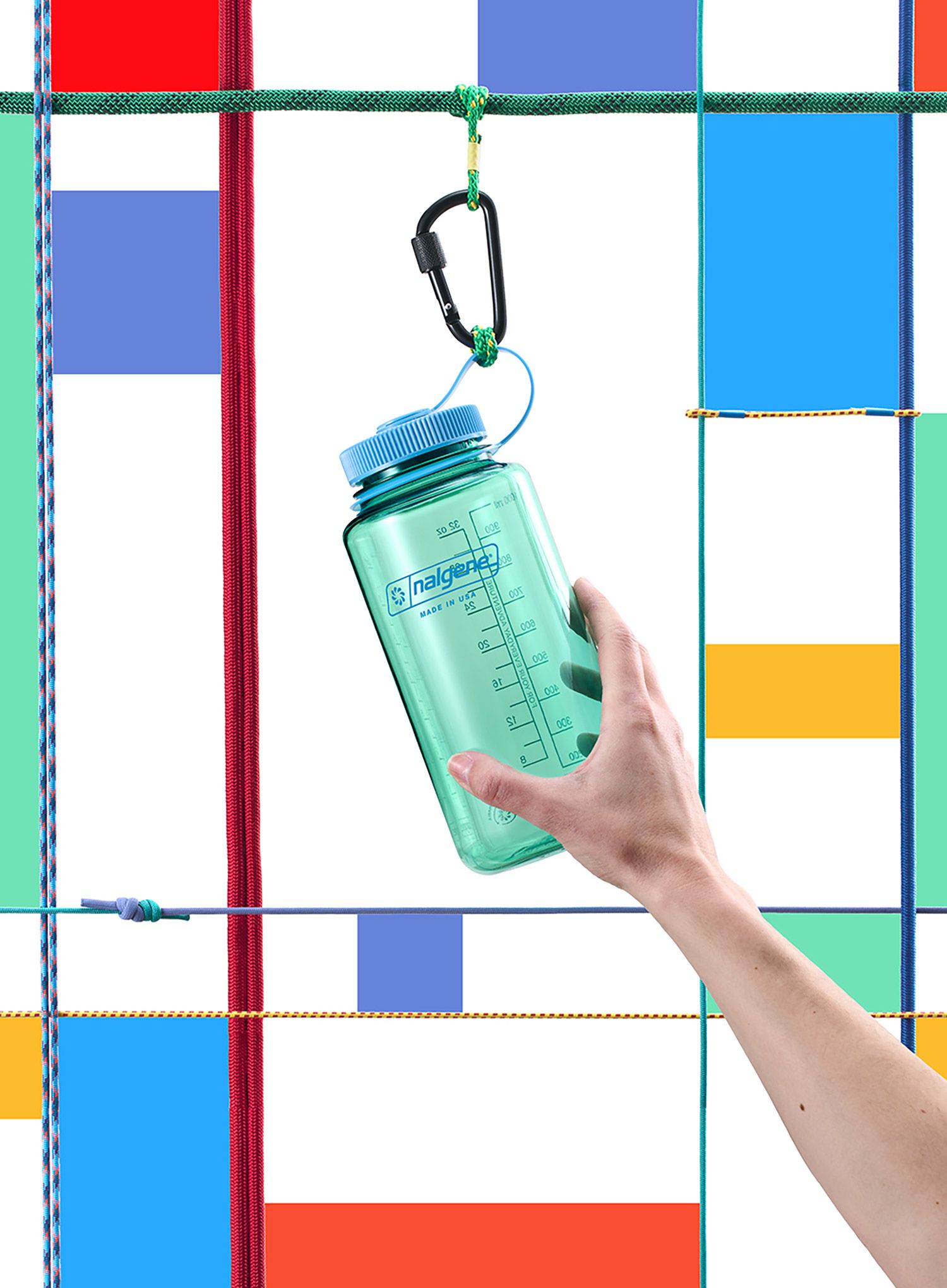 Butelis Nalgene Sustain Wide Mouth 32 oz (946 ml) - pastel green