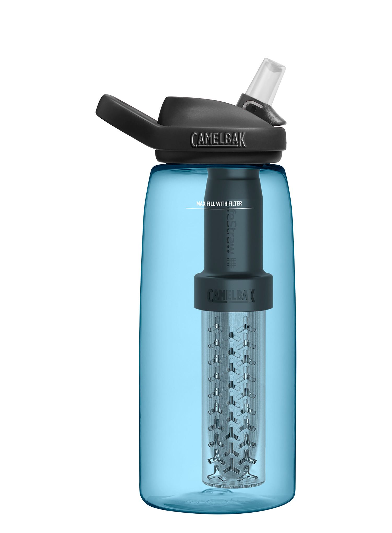 Butelis su filtru CamelBak Eddy+ filtered by LifeStraw 1L - true blue