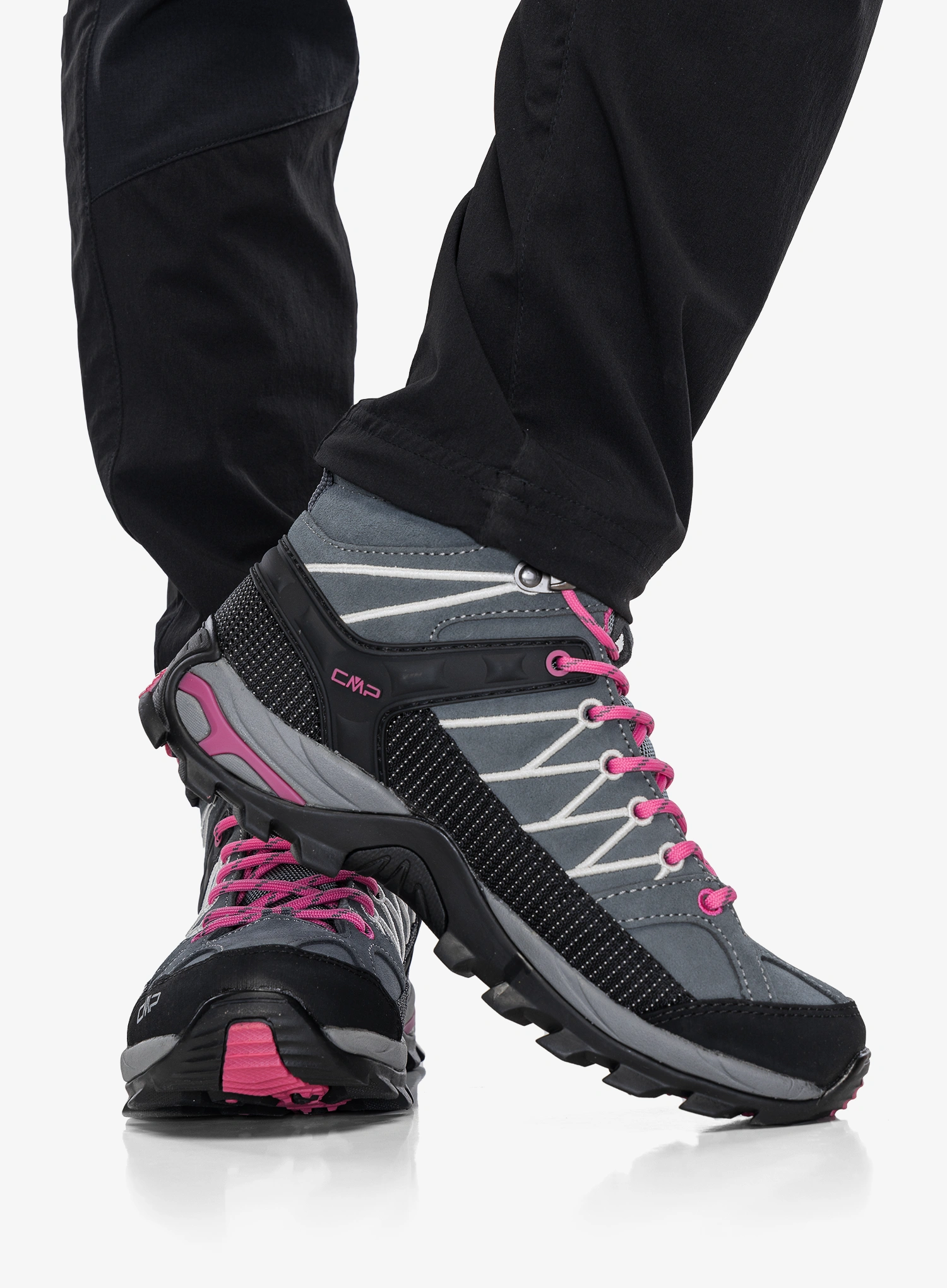 Batai moteriški CMP Rigel Mid WP - grey/fuxia/ice