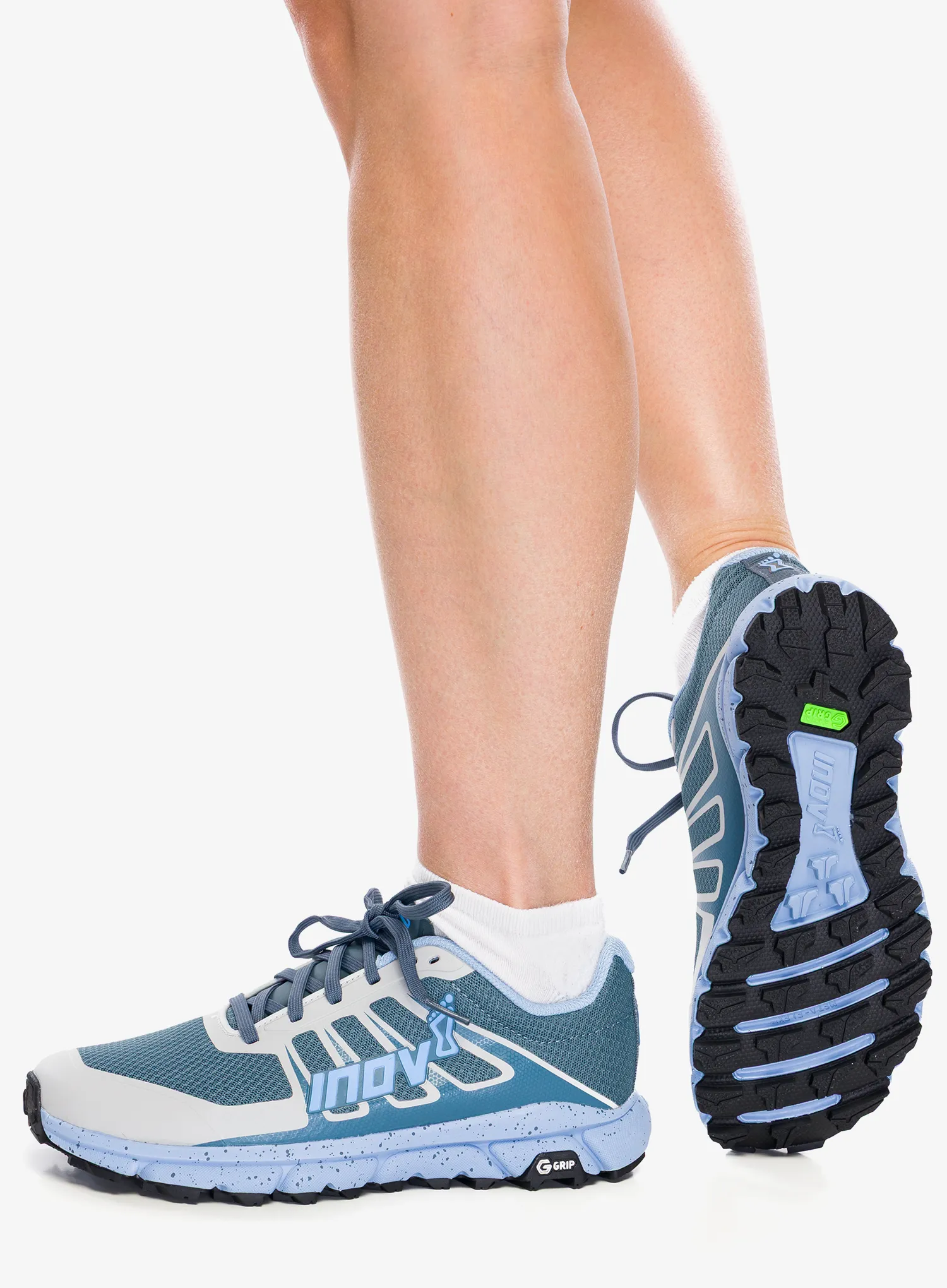 Bėgimo batai moterims Inov-8 TrailFly G 270 V2 - blue/grey