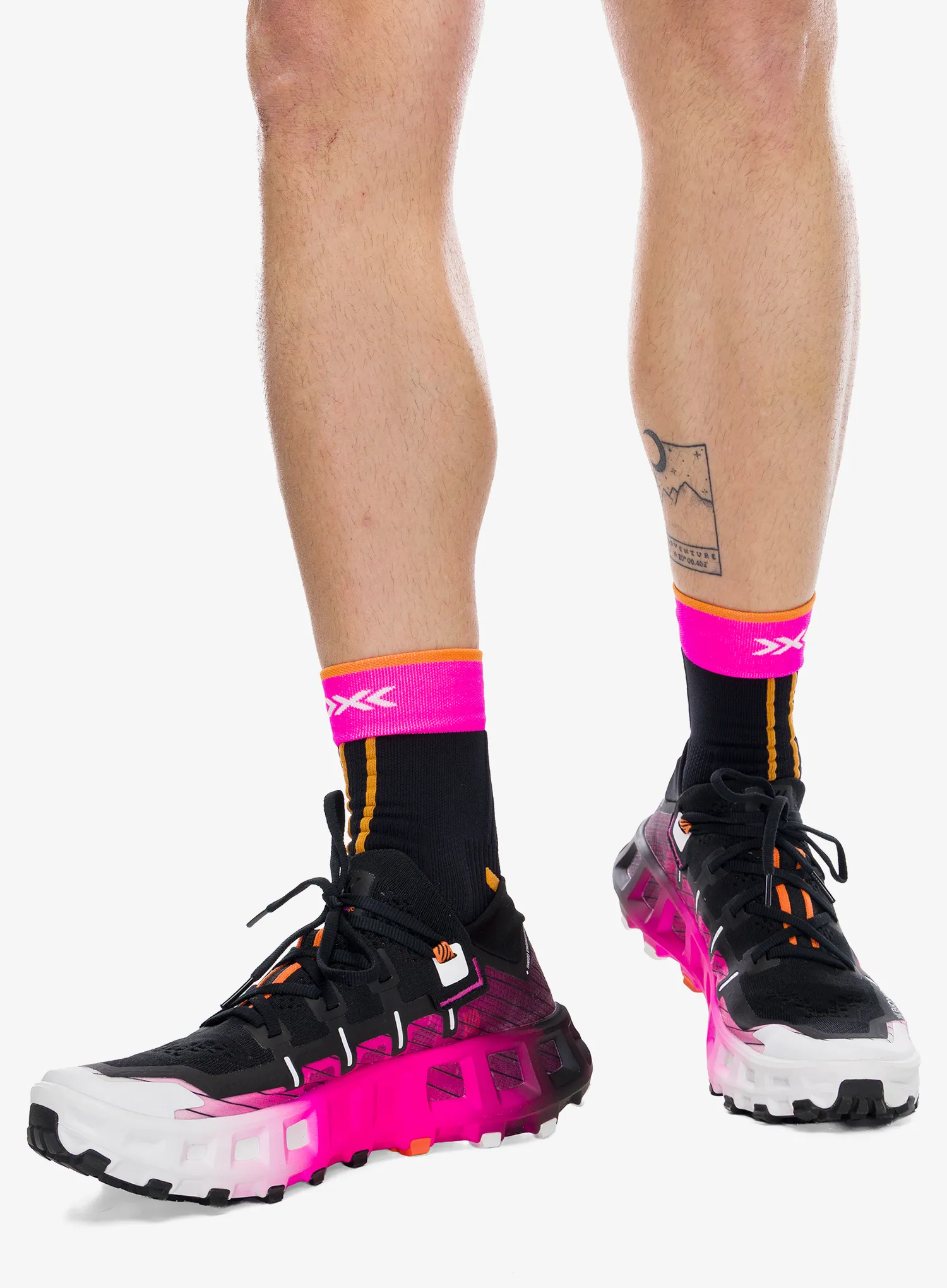 Bėgimo bateliai X-Bionic Terraskin X00 C - x black/x white/fluo pink