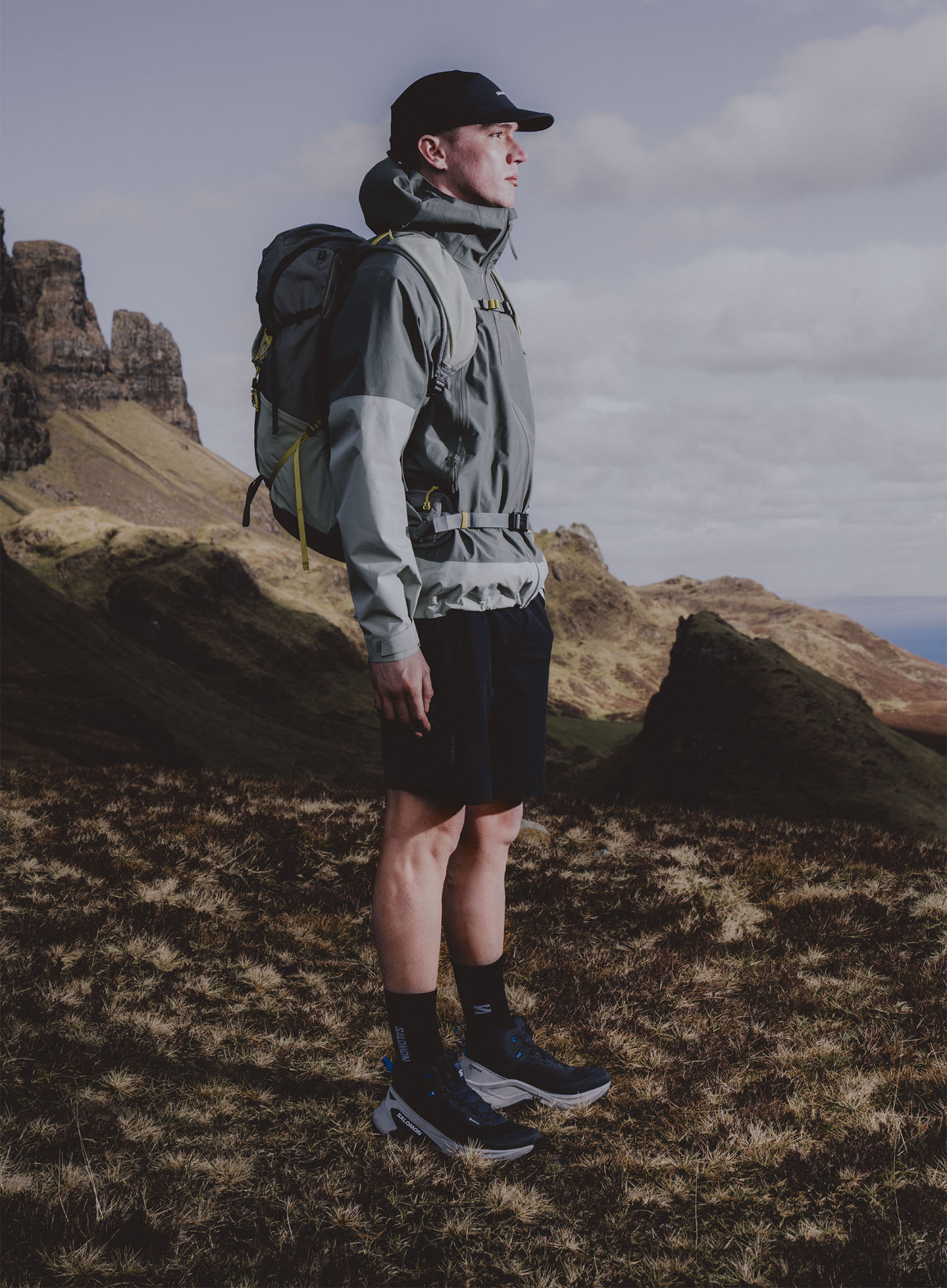 Batai GORE TEX Salomon Genesis Mid GTX - dark navy/spellbound
