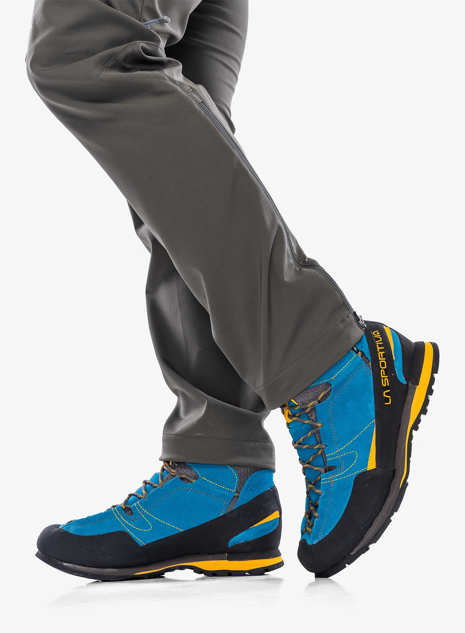Vyriški batai La Sportiva Boulder X Mid - mid blue/yellow