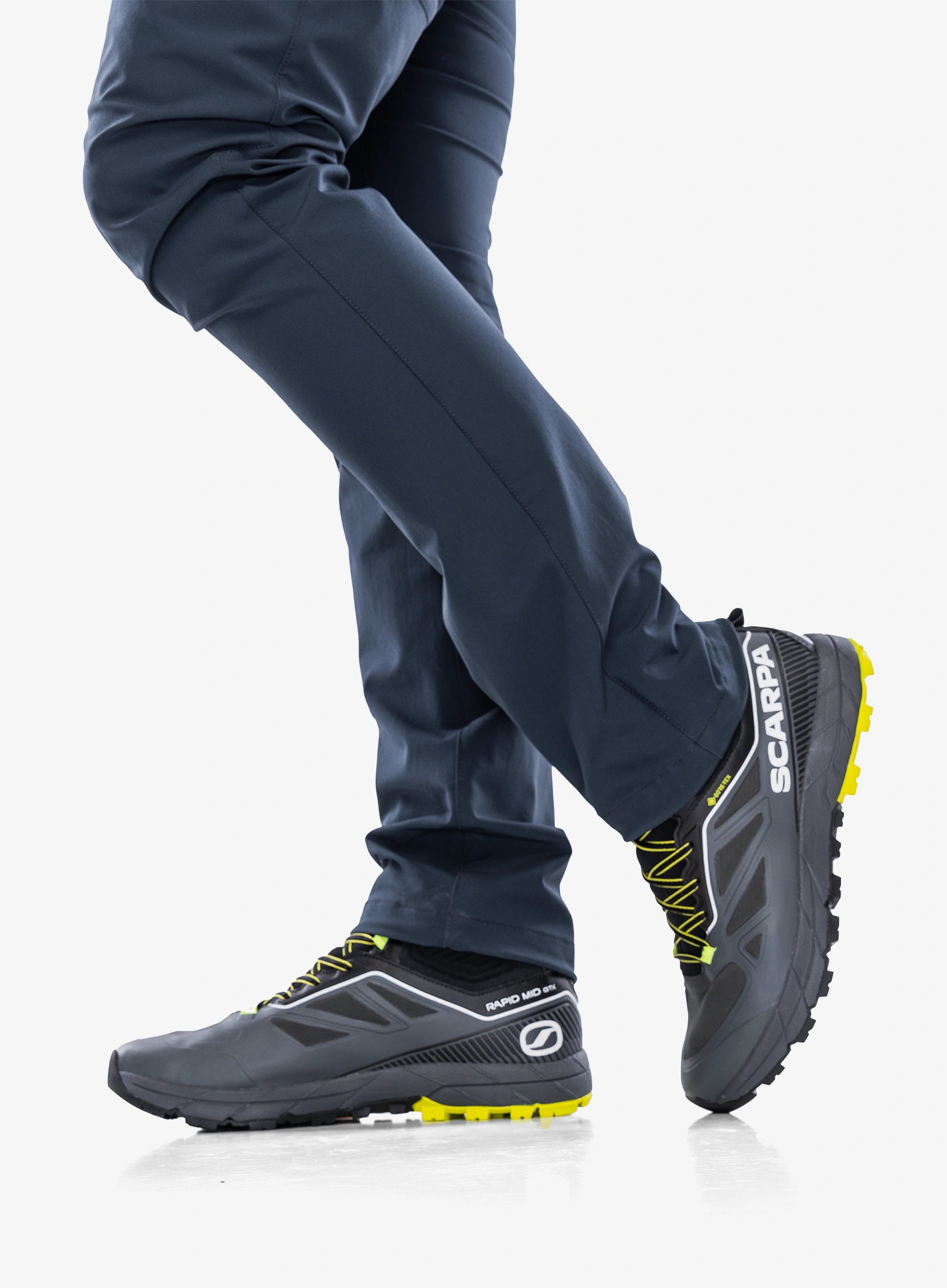 Vyriški batai Scarpa Rapid Mid GTX - anthracite/acid lime/acid lime