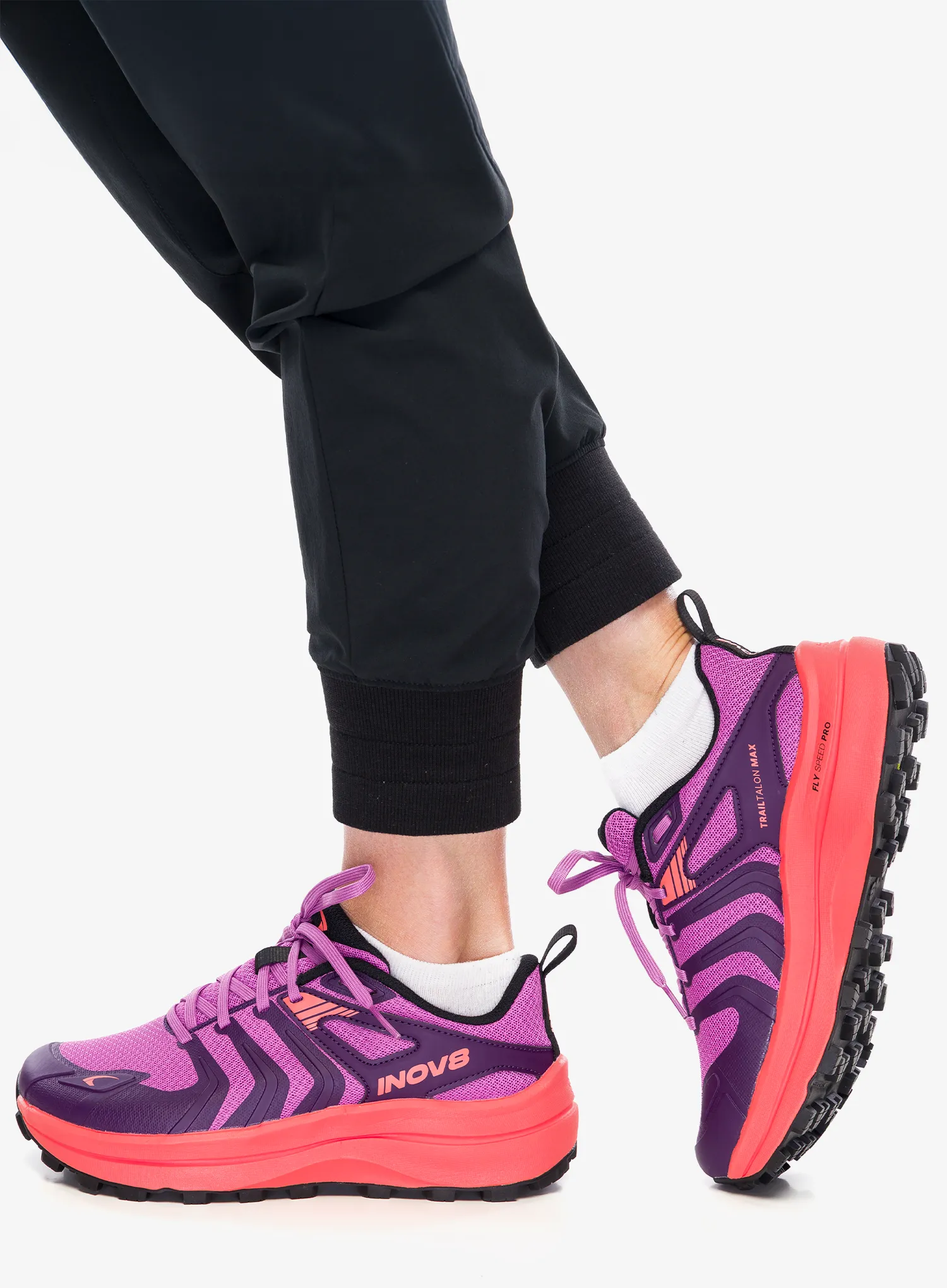 Bėgimo bateliai moterims Inov-8 TrailTalon Max - purple/coral