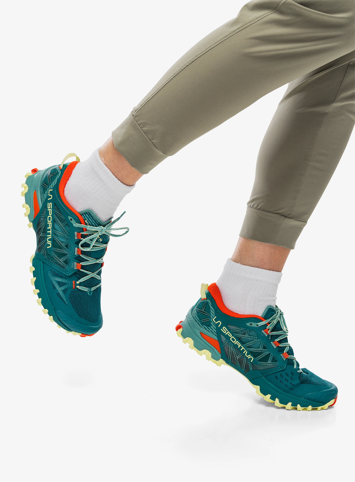 Bėgimo bateliai moterims La Sportiva Bushido III - everglade/zest