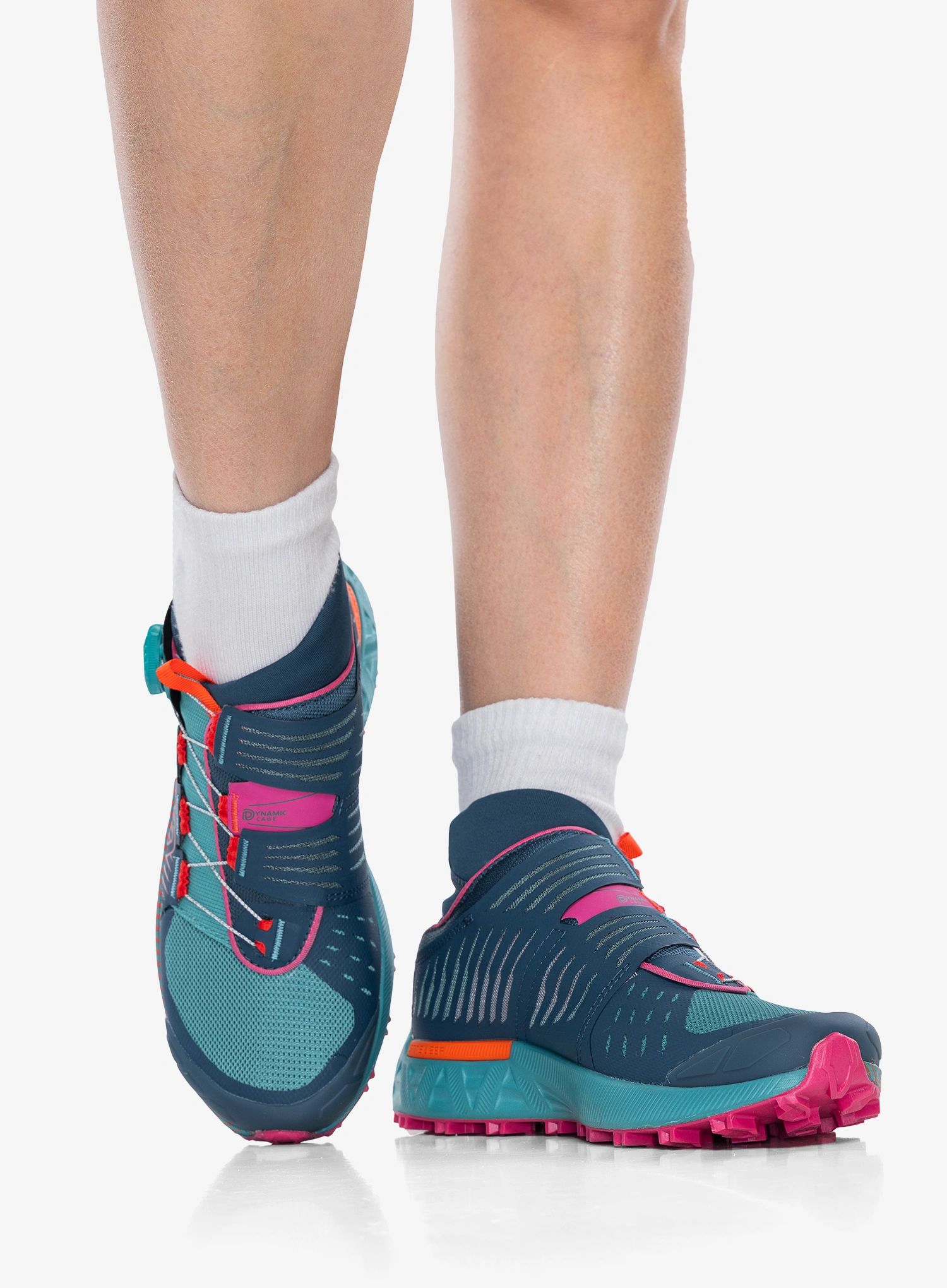 Bėgimo bateliai moterims La Sportiva Cyclon - storm blue/cherry tomato