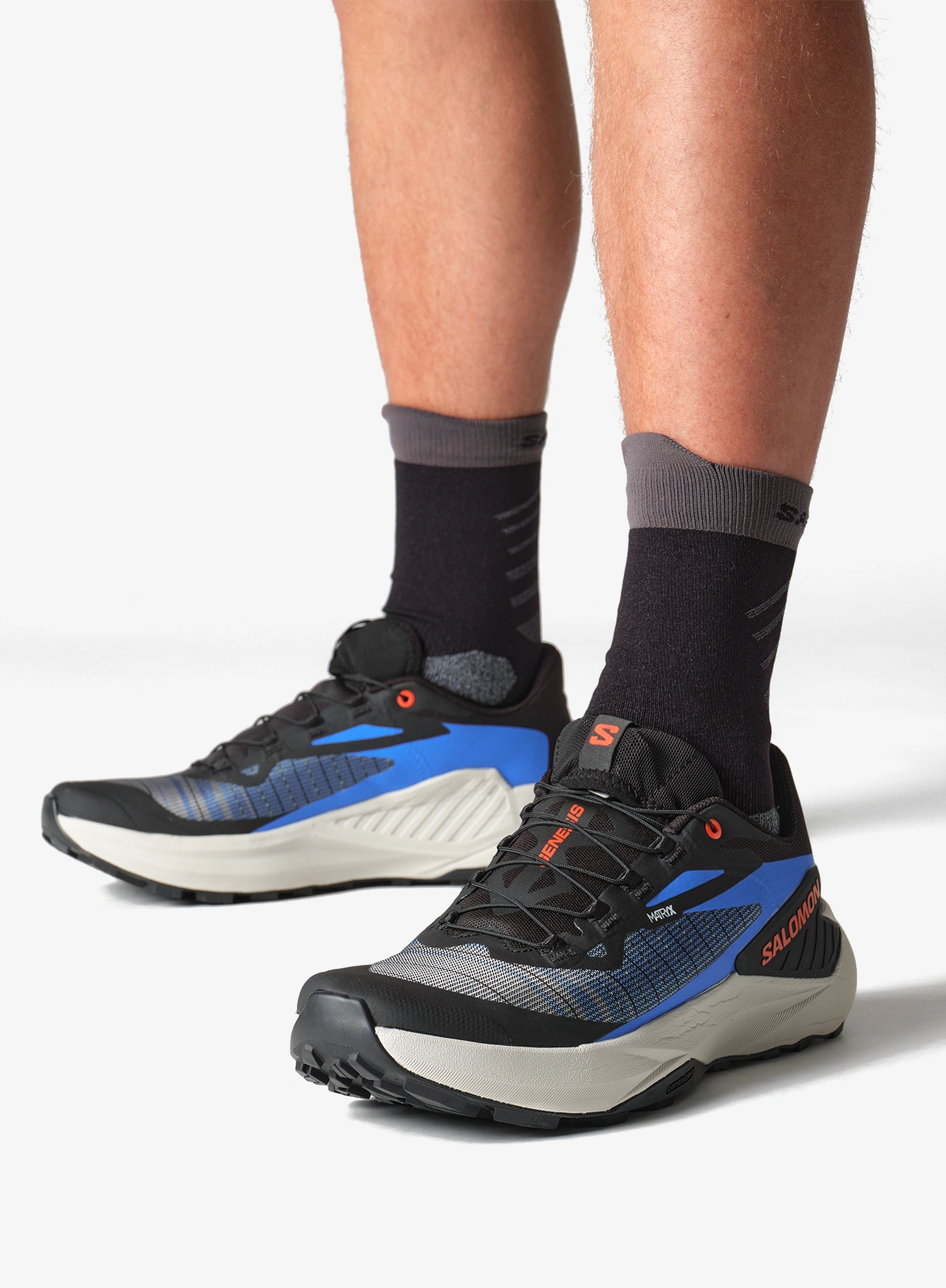 Trail batai Salomon Genesis - black/french blue/chert