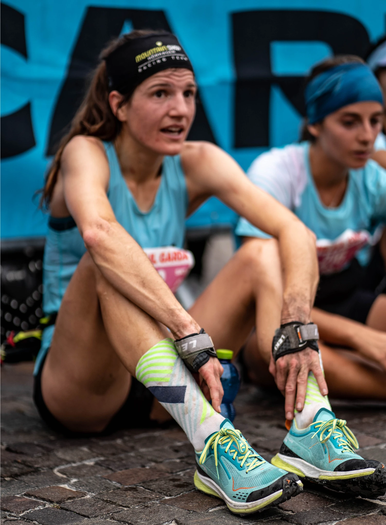 Trail batai Scarpa Golden Gate Kima Rt - lake blue/lime