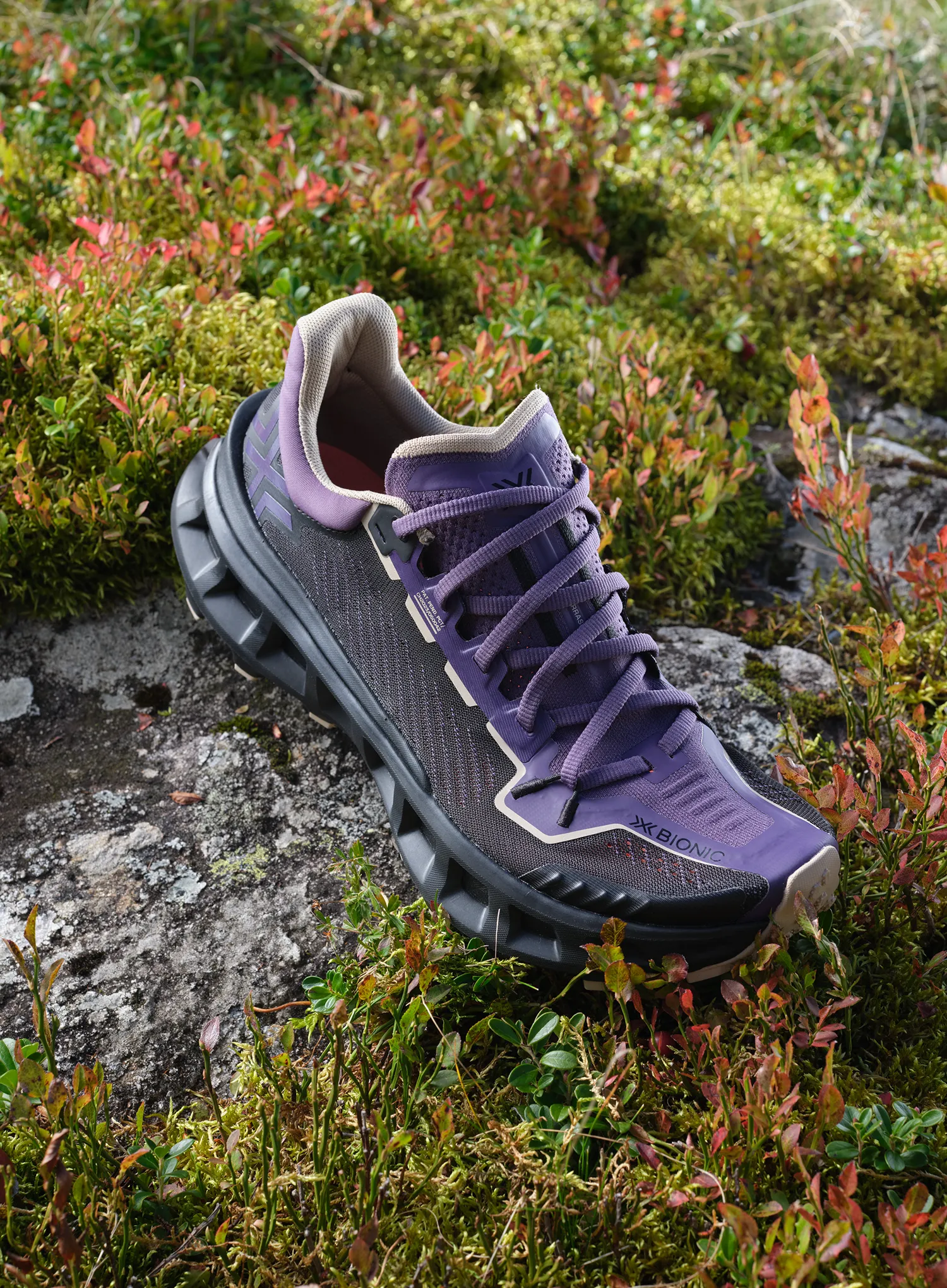 Trail batai X-Bionic Terraskin X03 - deep purple/x black/sand