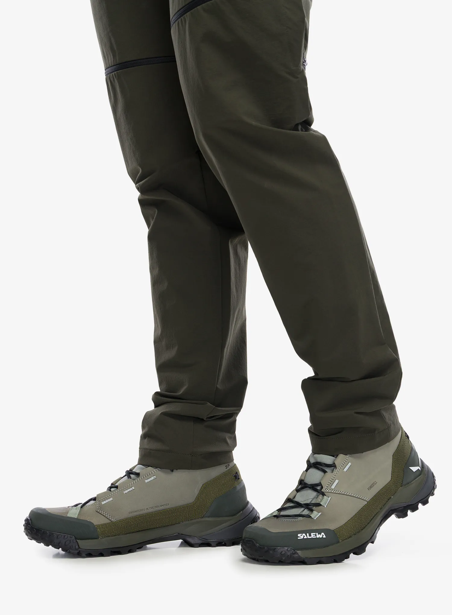 Žygio batai vyrams Salewa Puez Leather Mid Ptx - shadow/dark olive