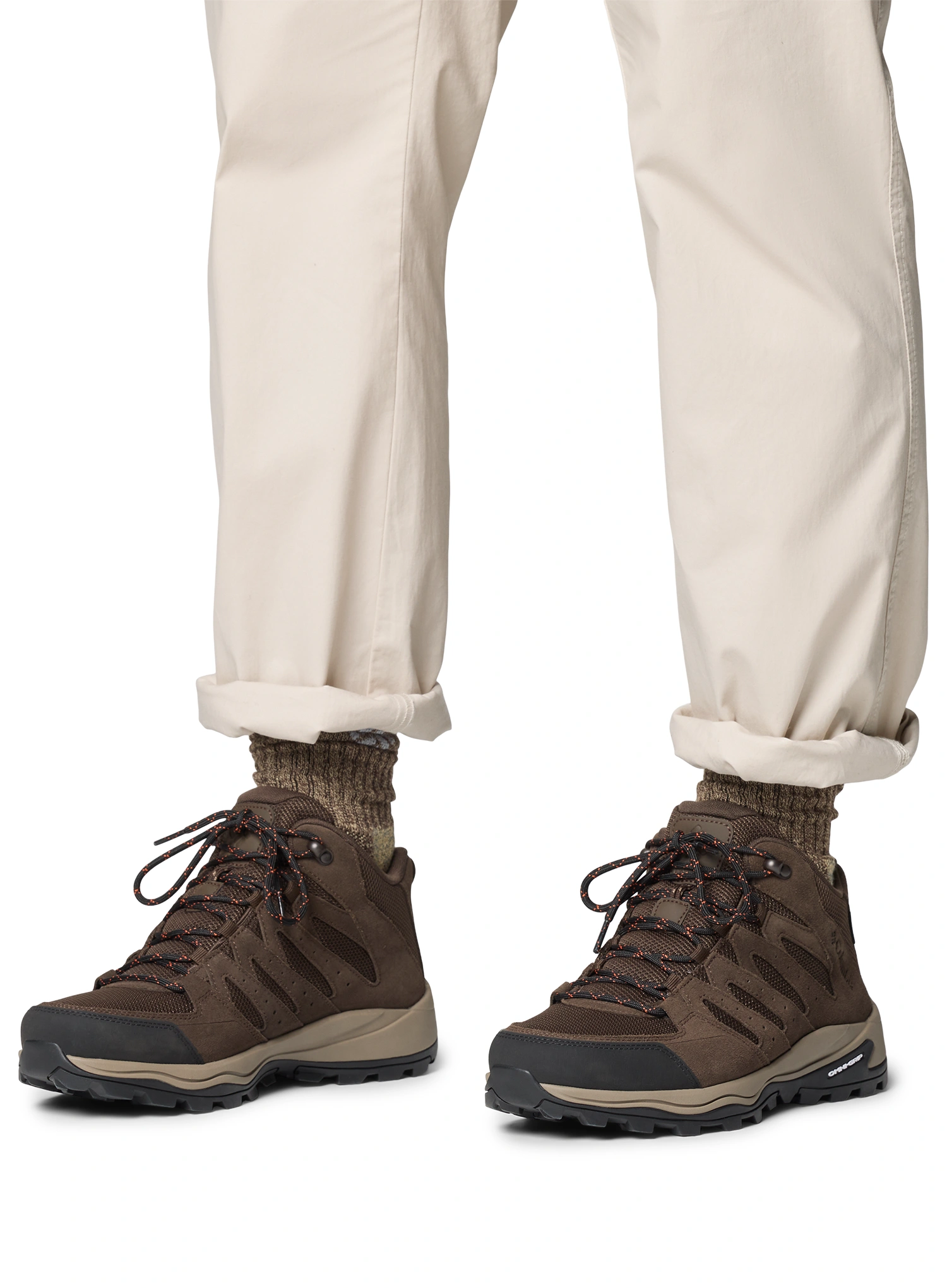 Turistiniai batai Columbia Redmond IV Mid Waterproof - cordovan/tangy orange