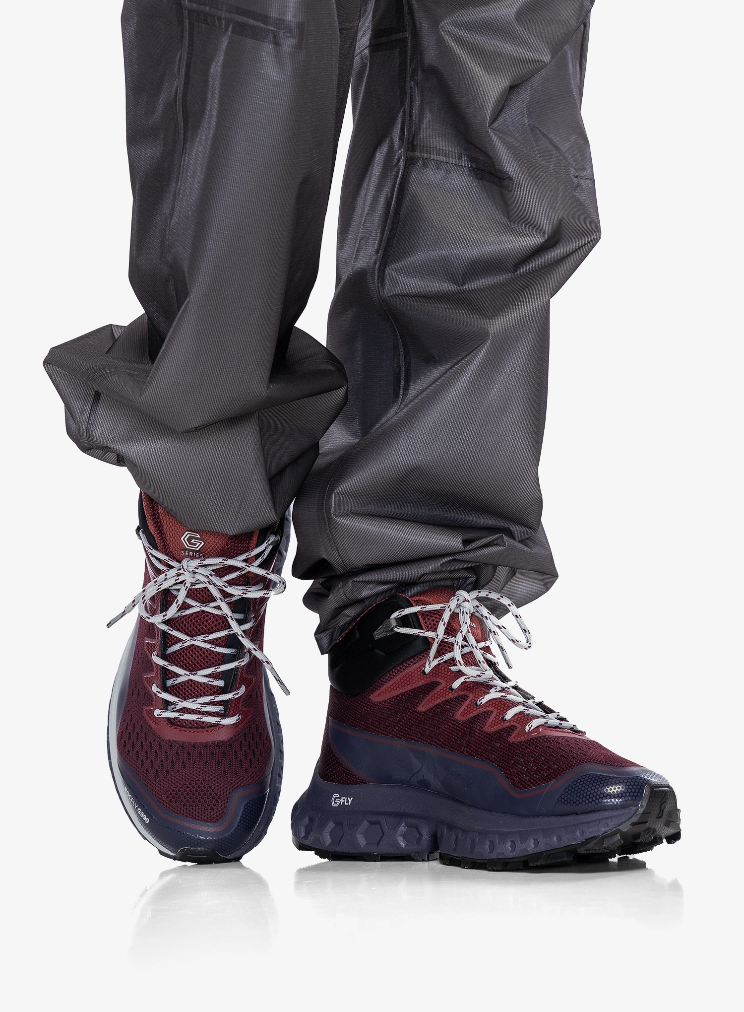 Turistiniai batai moterims Inov-8 RocFly G 390 - burgundy/black