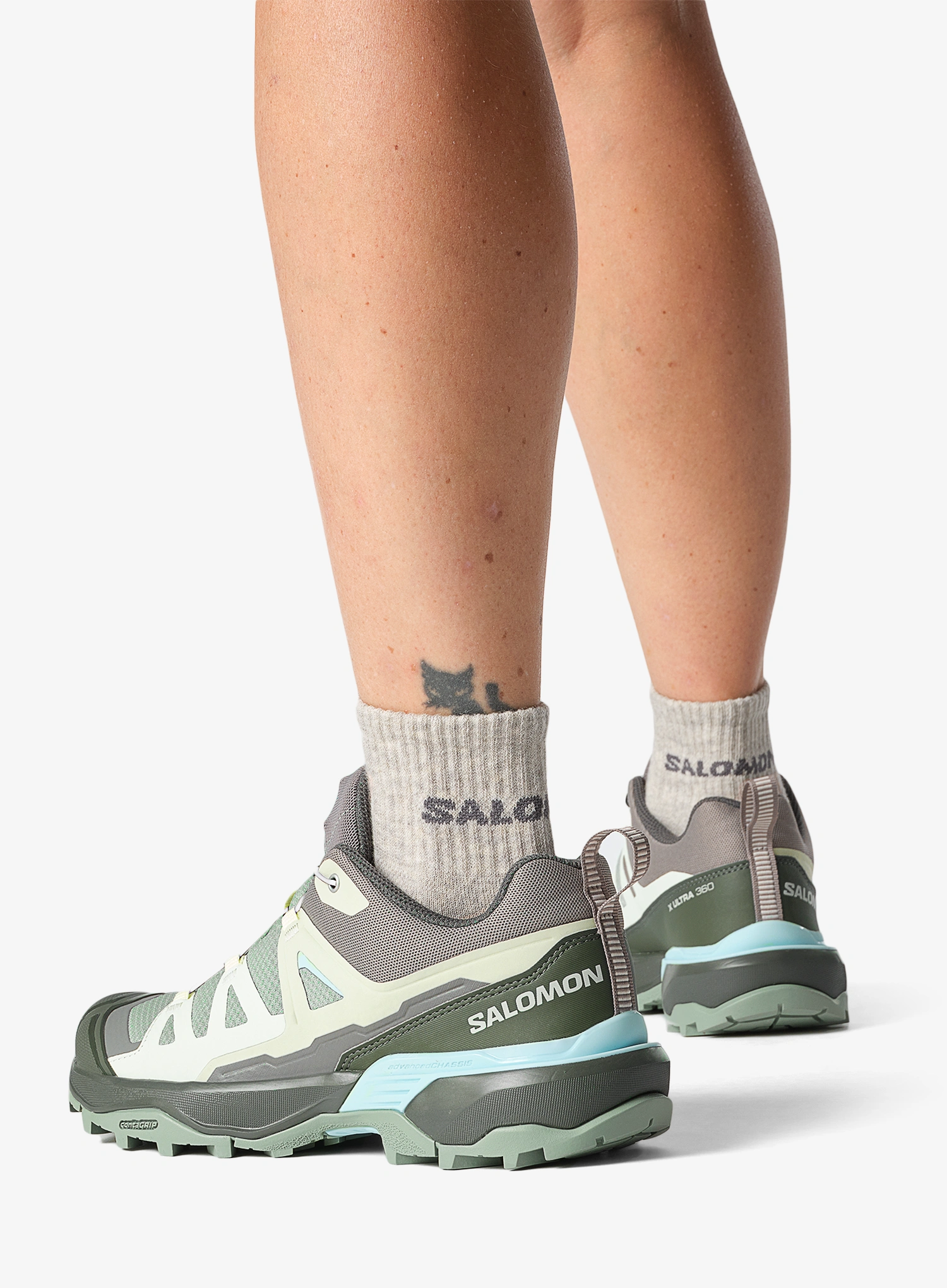 Turistiniai batai moterims Salomon X Ultra 360 - green/urban/aqua