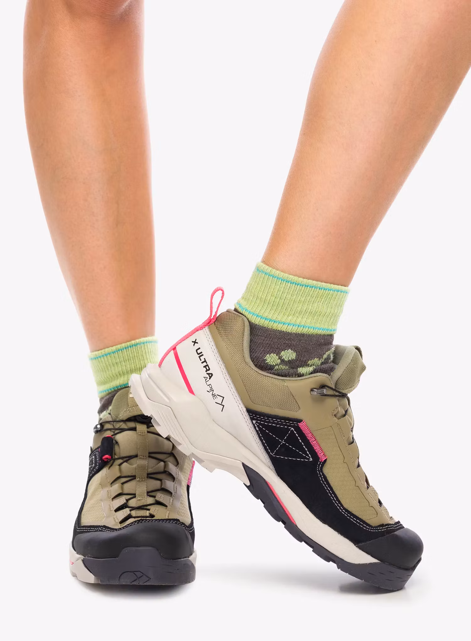 Turistiniai batai moterims Salomon X Ultra Alpine GTX - aloe/iron/rouge