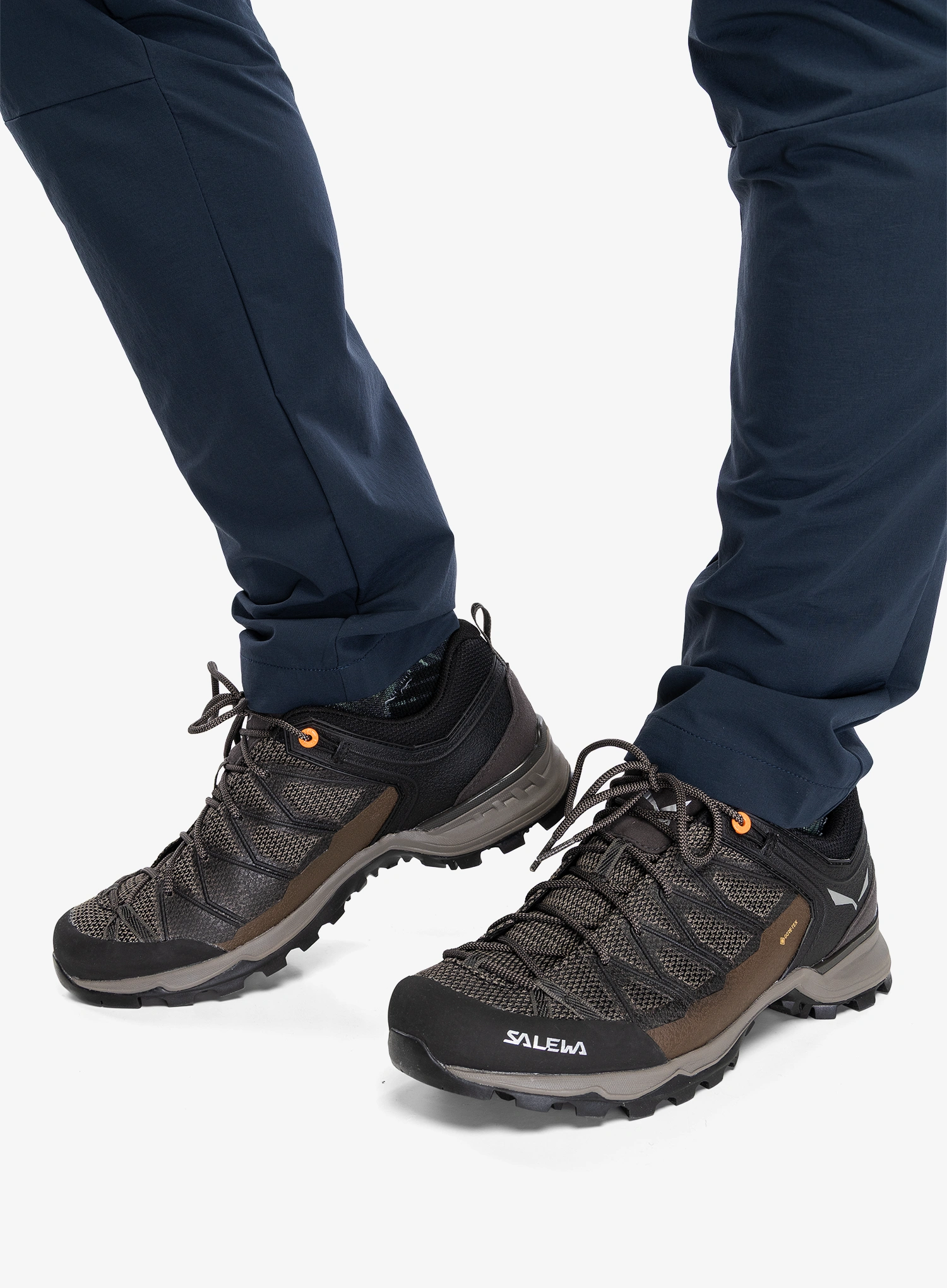 Turistiniai batai vyrams Salewa Mountain Trainer Lite GTX - wallnut/fluo orange