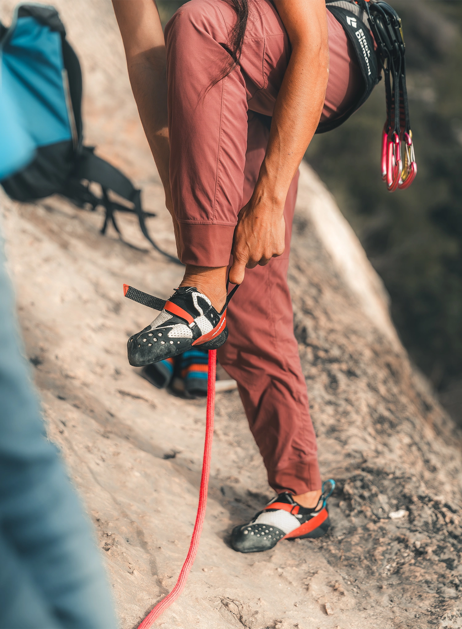 Laipiojimo bateliai Scarpa Furia Air - ice/red
