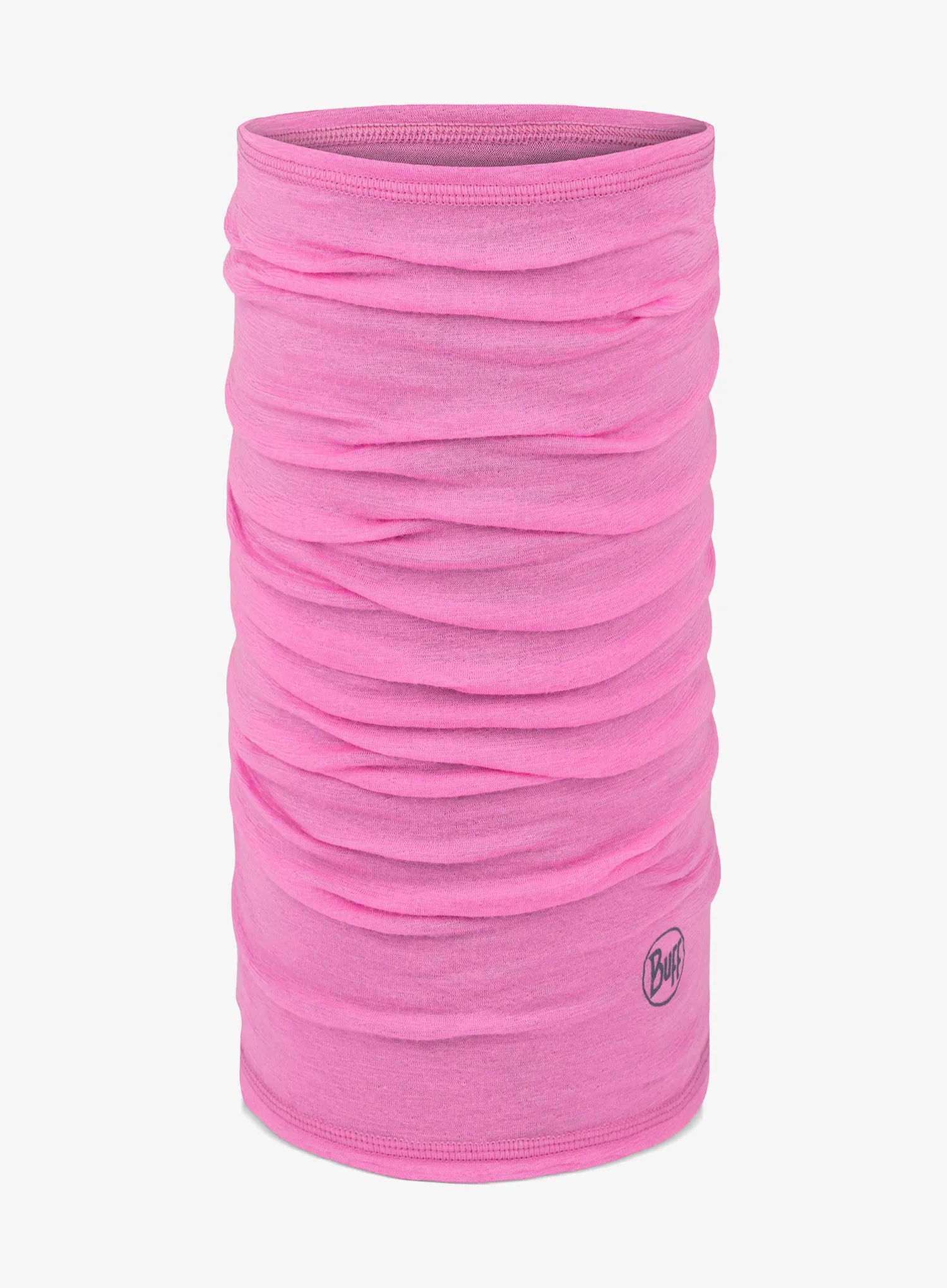 Daugiafunkcinė skara Buff Lightweight Merino Wool - solid fluor fuchsia